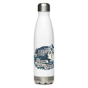 Stainless Steel Water Bottle: A person, not a profile - 17 oz - Main