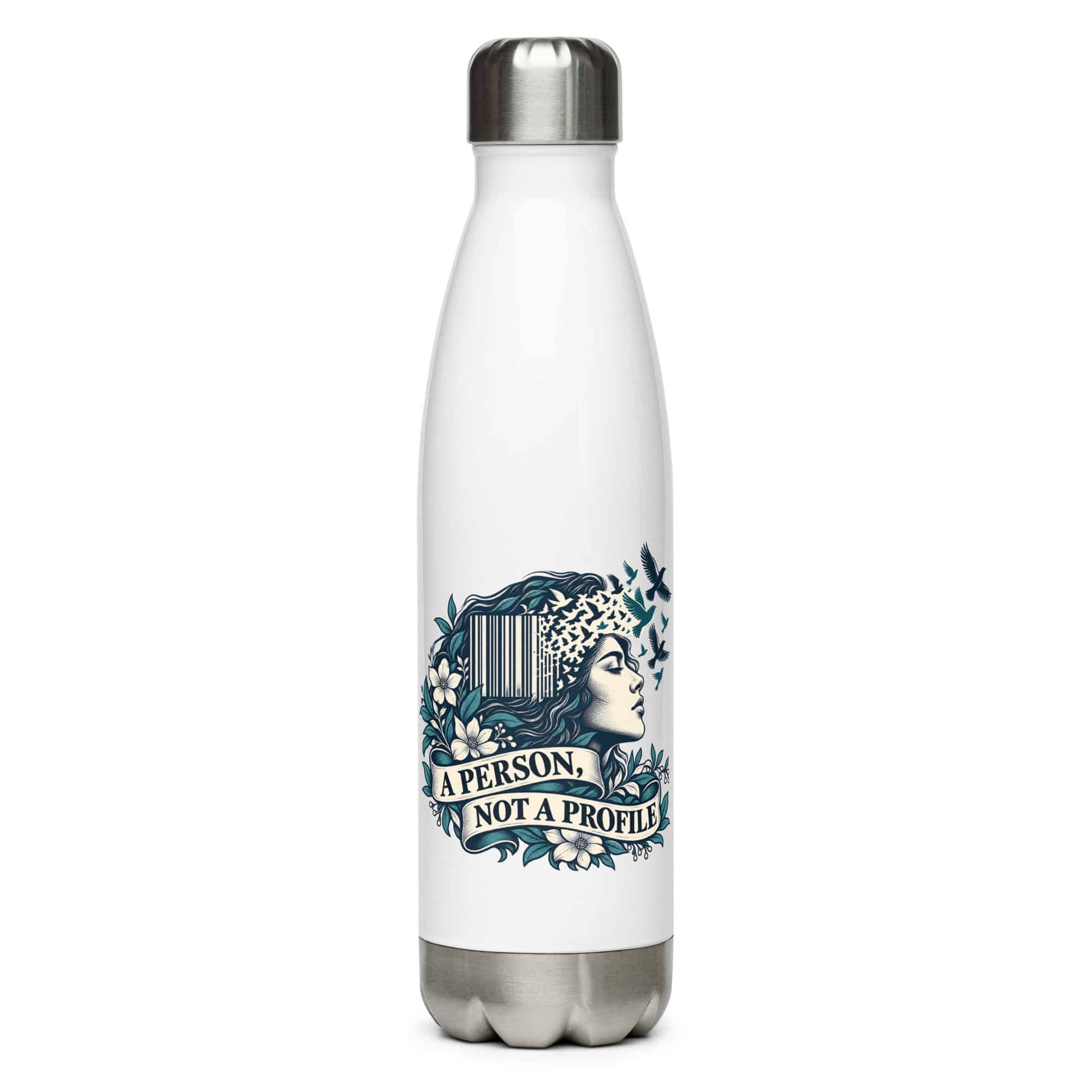 Stainless Steel Water Bottle: A person, not a profile
