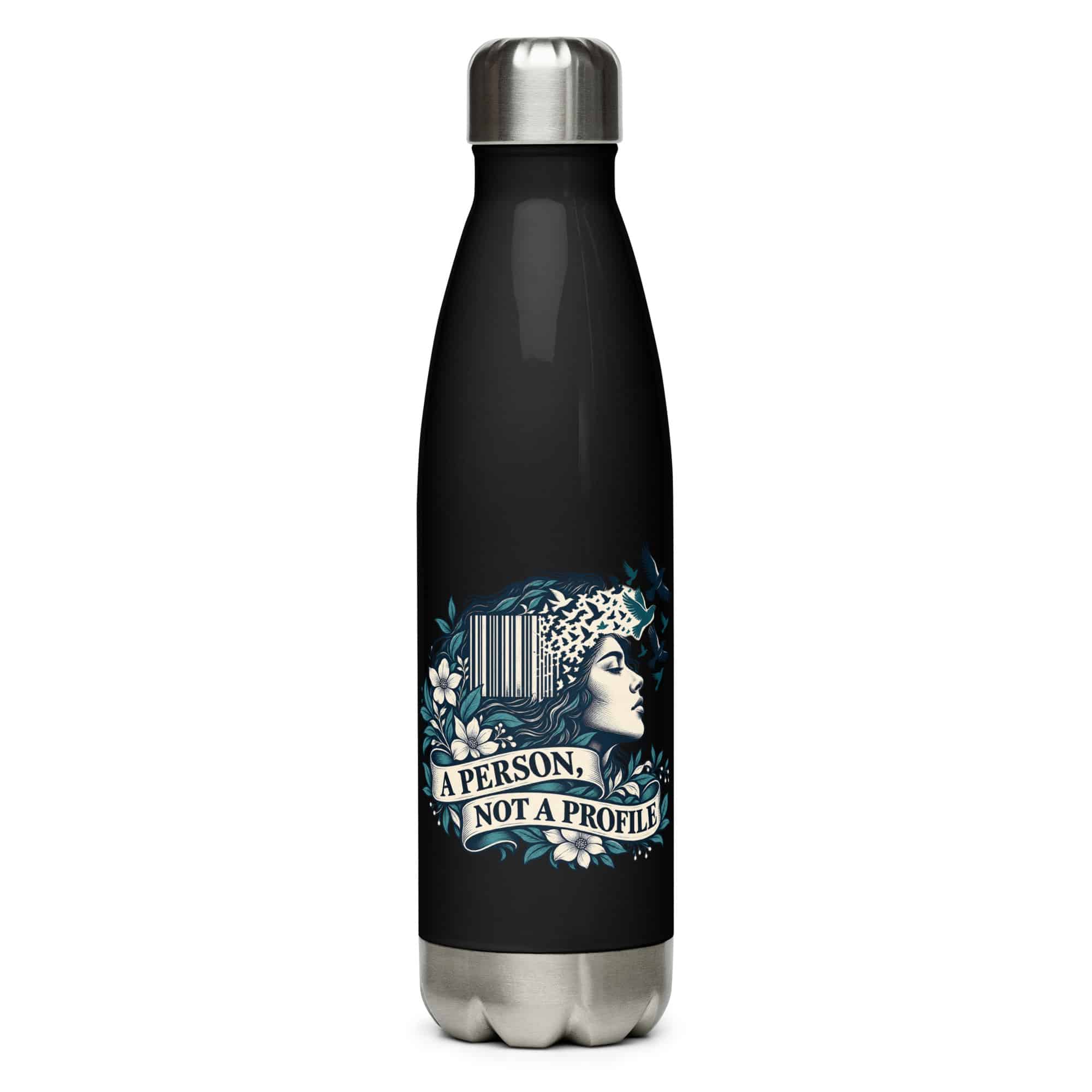 Stainless Steel Water Bottle: A person, not a profile