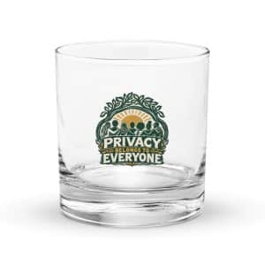 Rocks Glass: Privacy belongs to everyone - 10.5 oz - Main