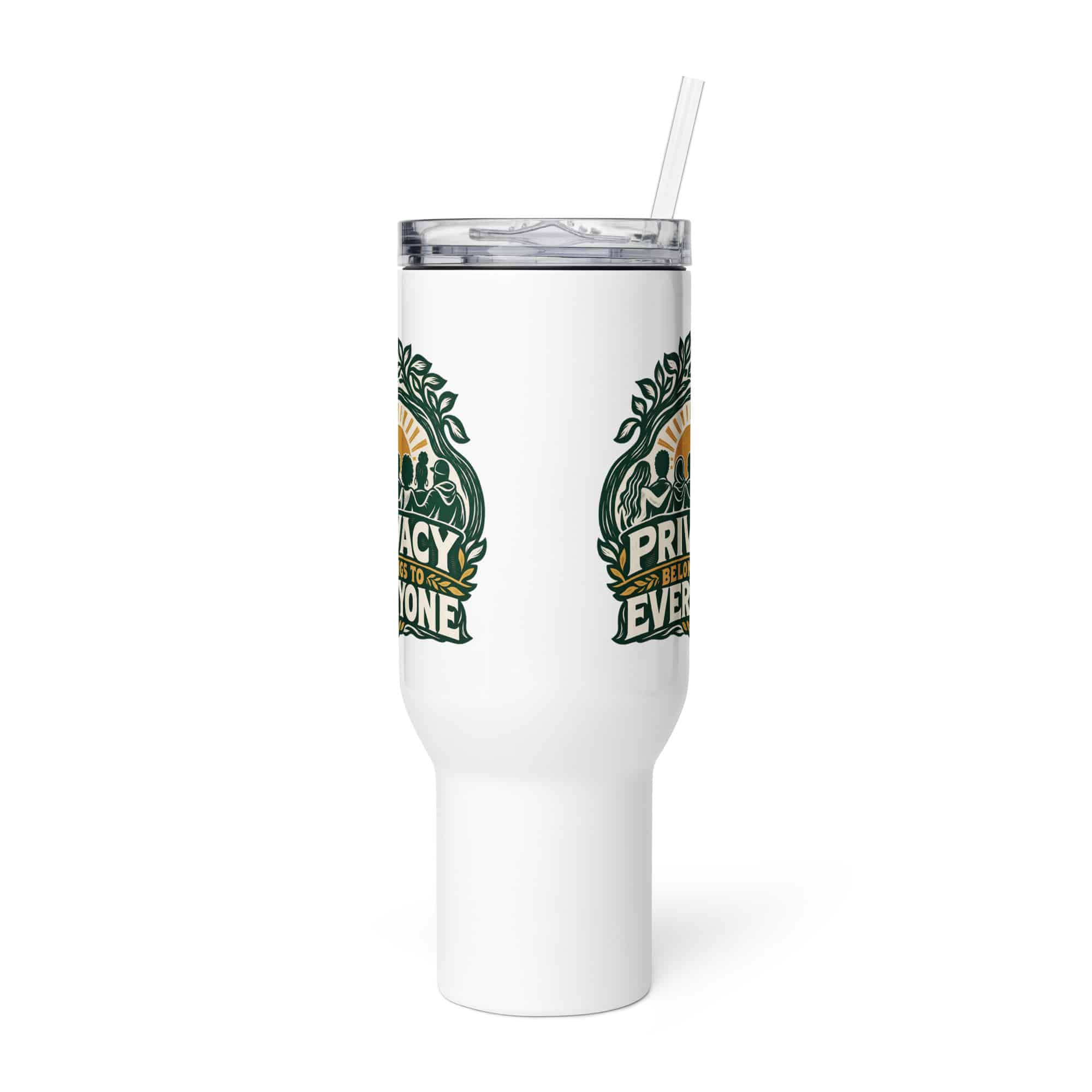 Travel Mug: Privacy belongs to everyone