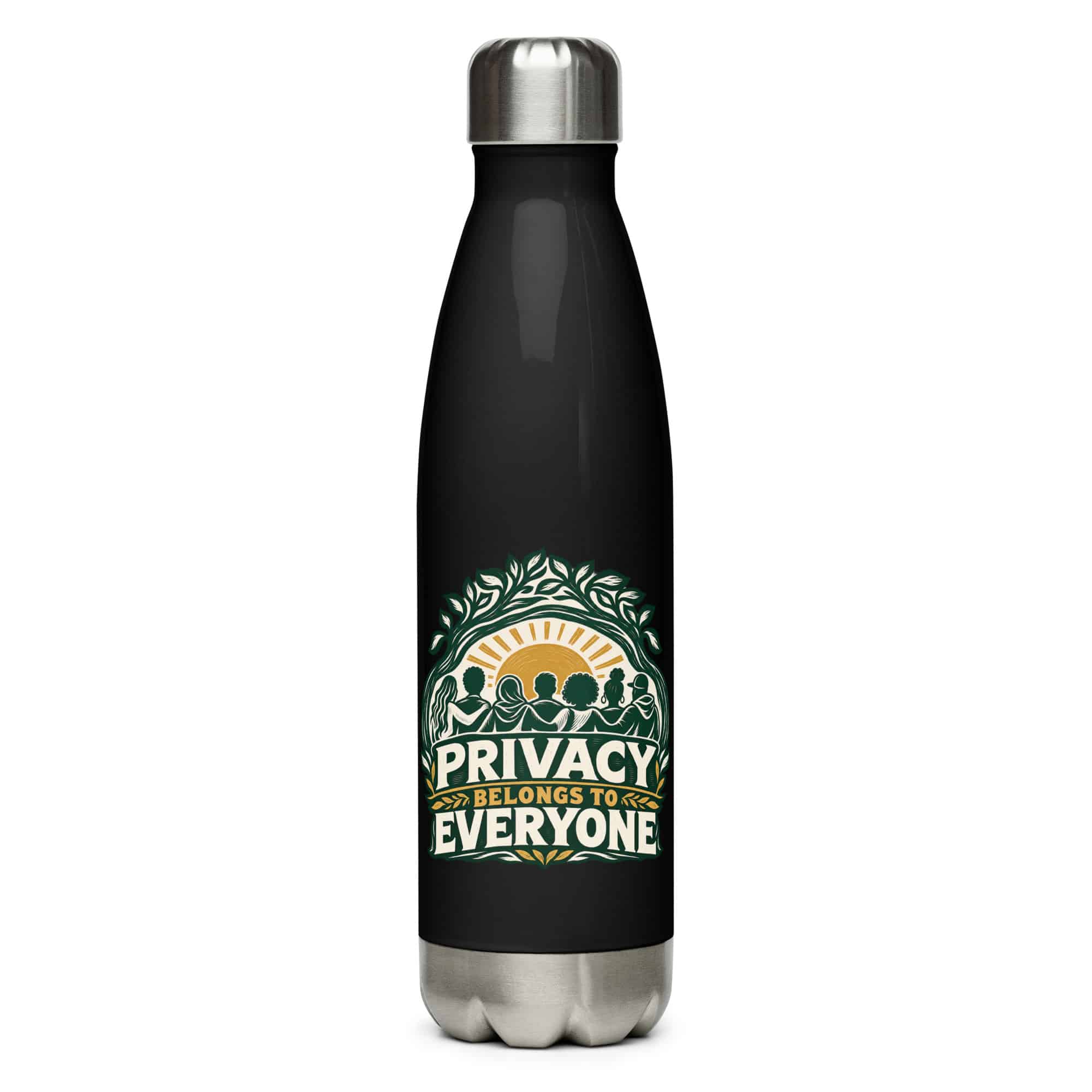 Stainless Steel Water Bottle: Privacy belongs to everyone