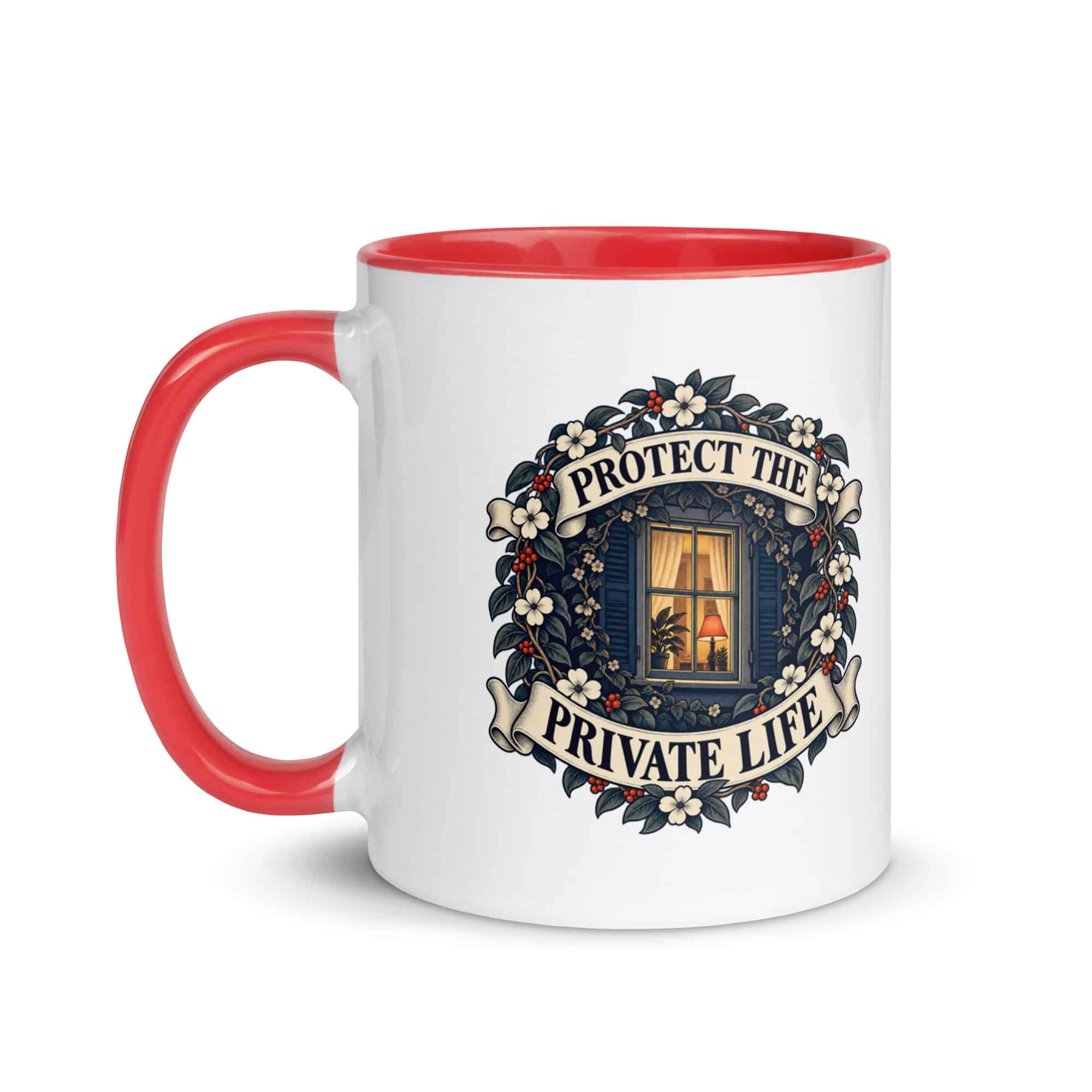 Color Inside Coffee Mug: Protect the private life