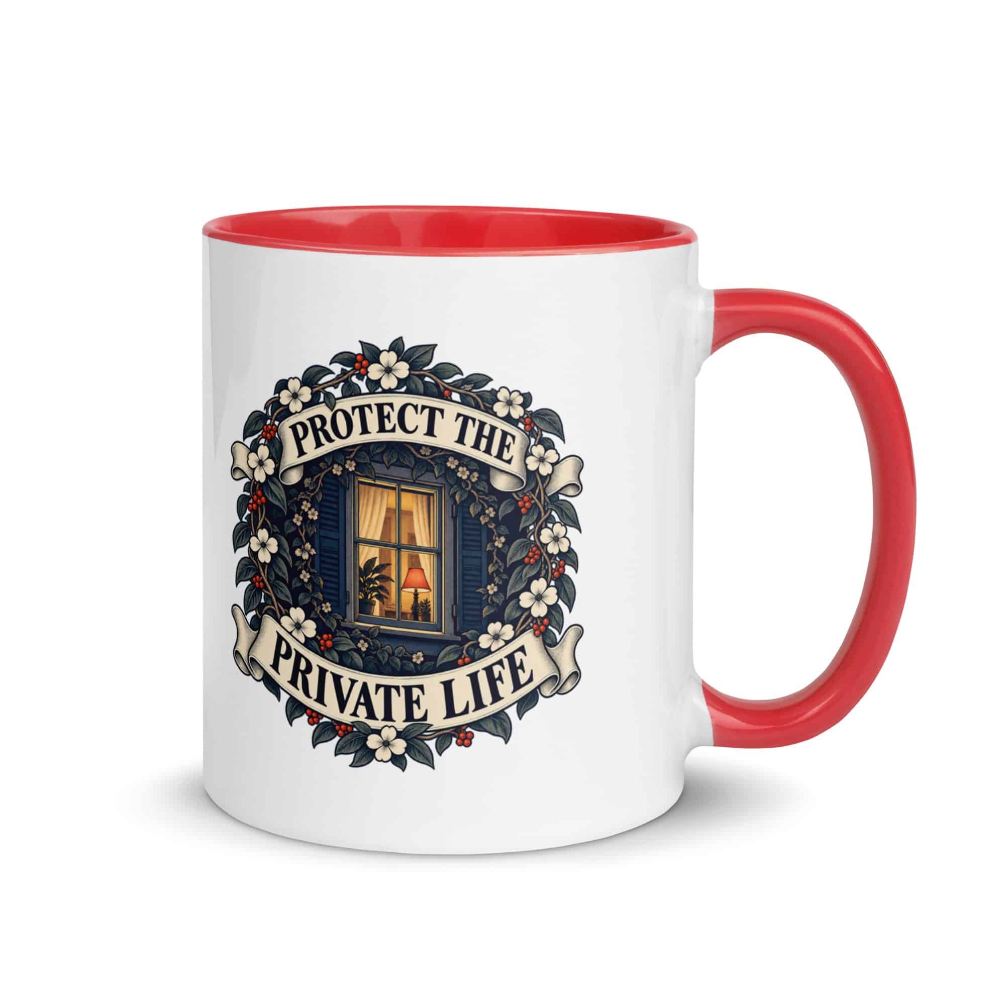 Color Inside Coffee Mug: Protect the private life
