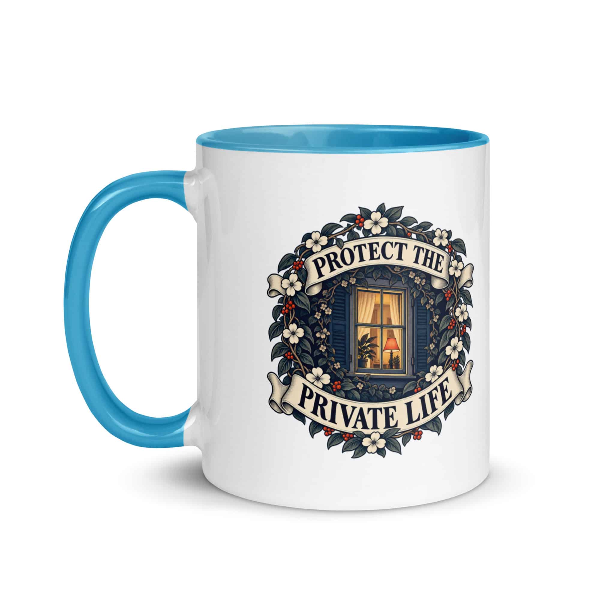 Color Inside Coffee Mug: Protect the private life