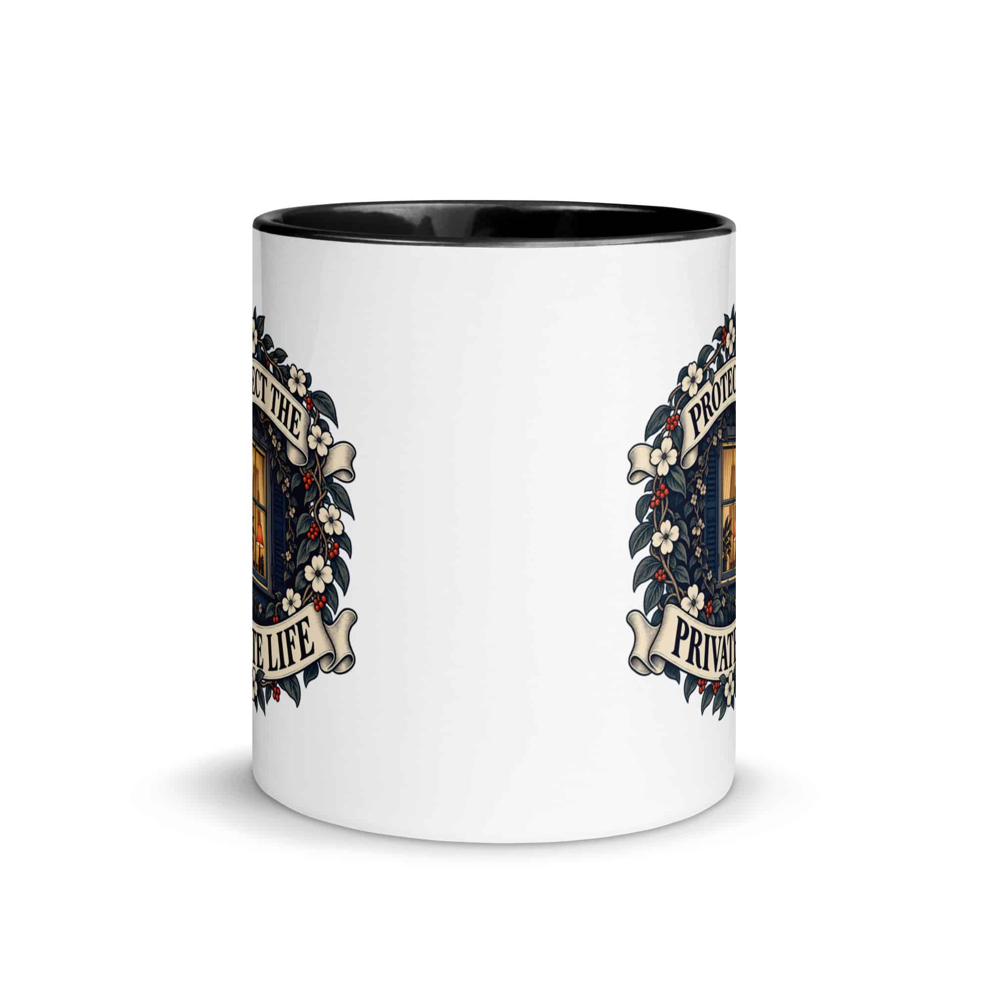 Color Inside Coffee Mug: Protect the private life