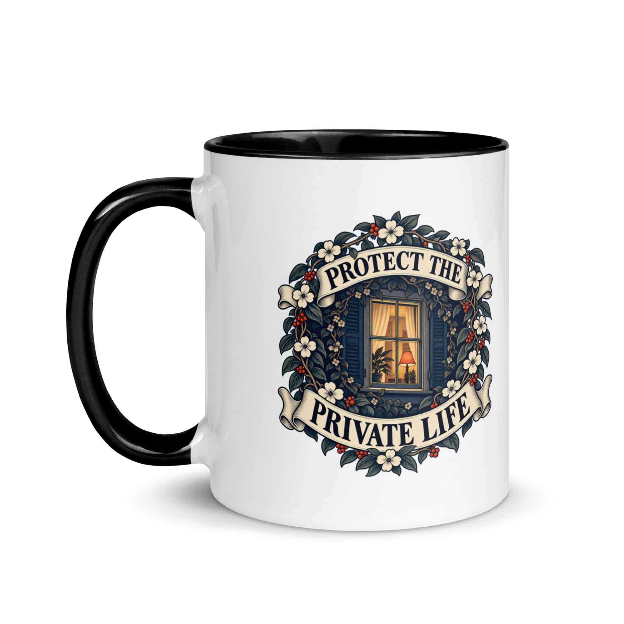 Color Inside Coffee Mug: Protect the private life