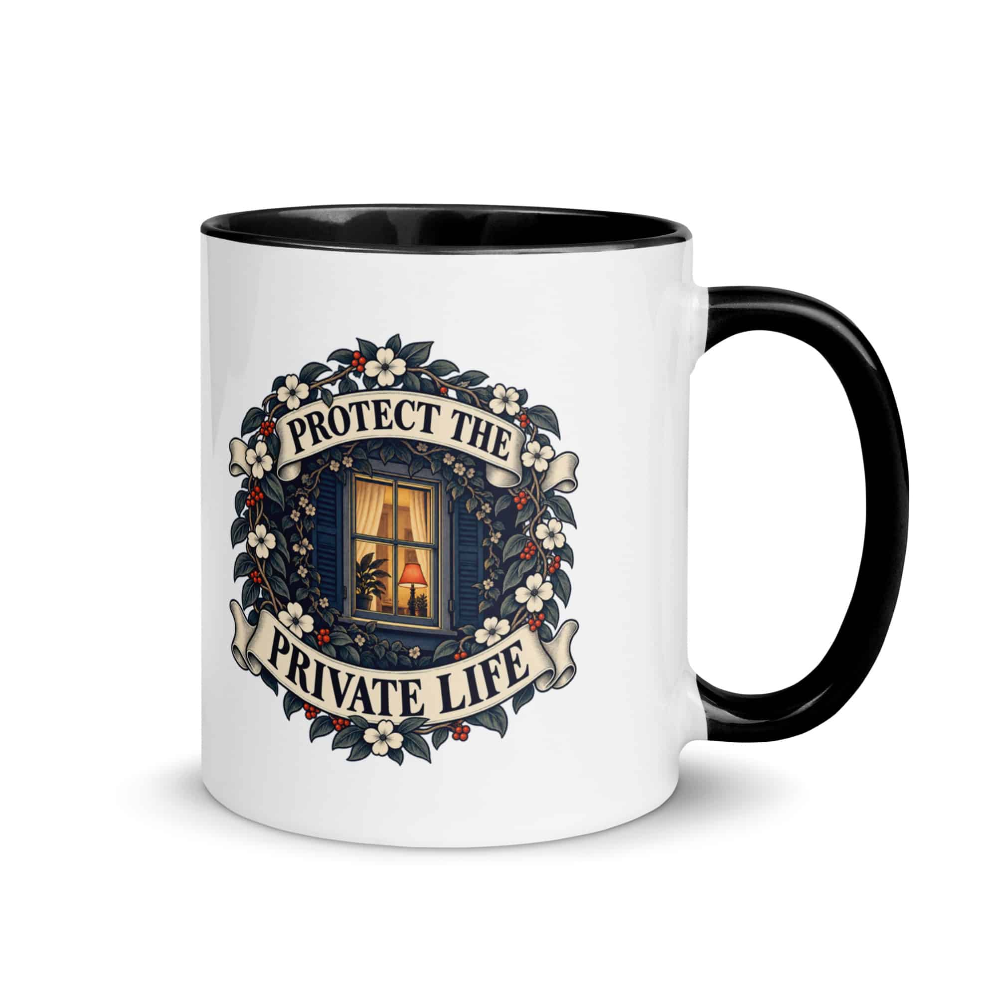 Color Inside Coffee Mug: Protect the private life