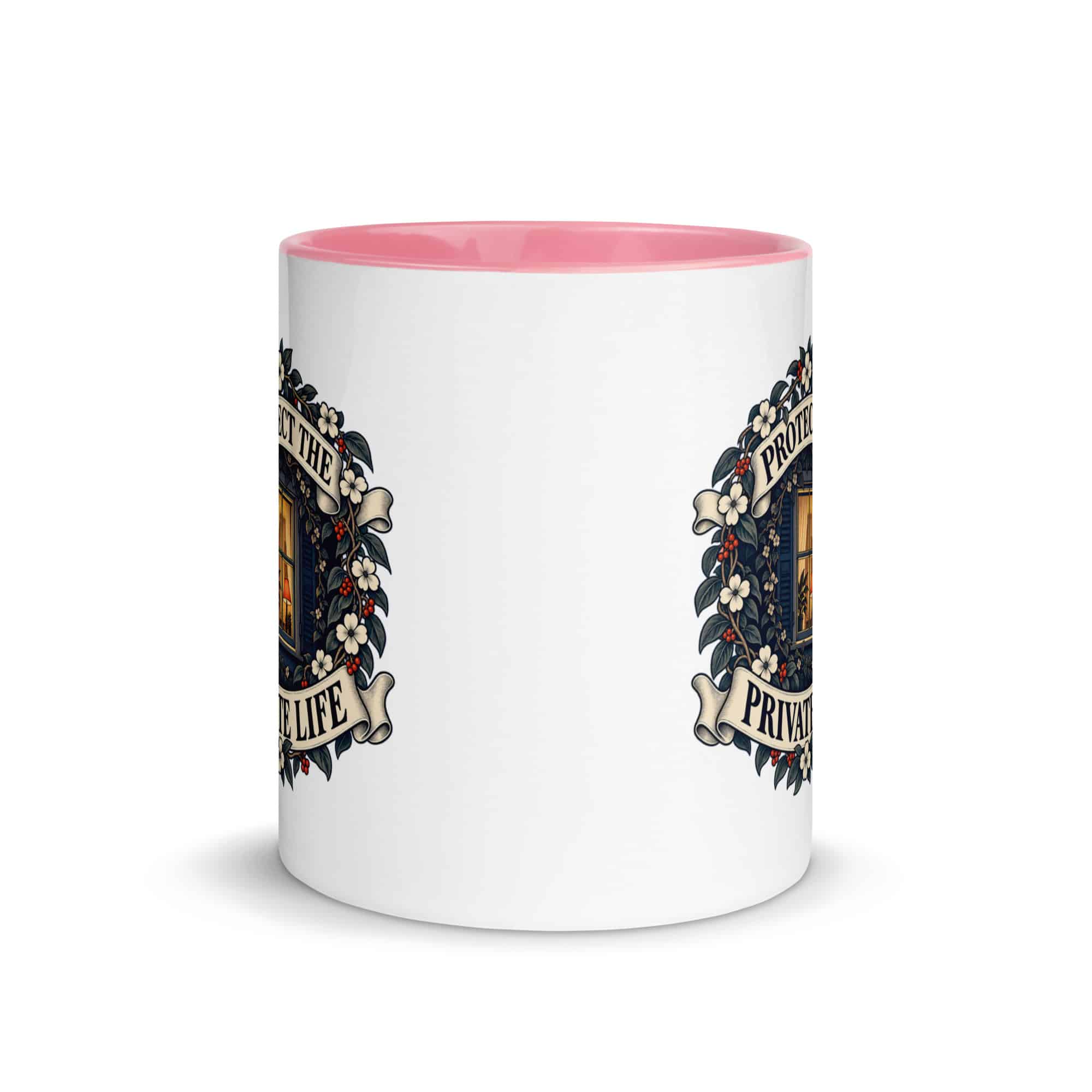 Color Inside Coffee Mug: Protect the private life