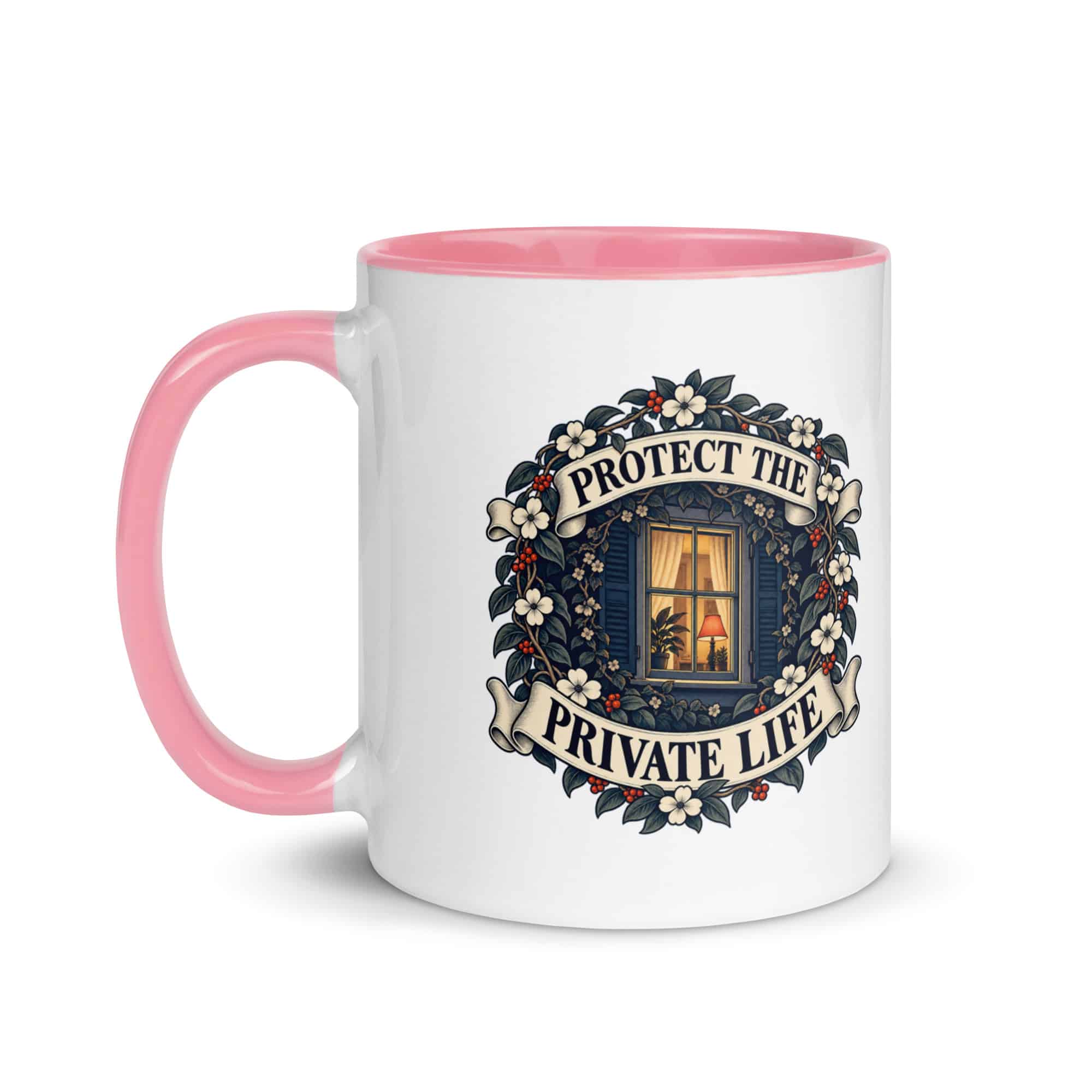 Color Inside Coffee Mug: Protect the private life