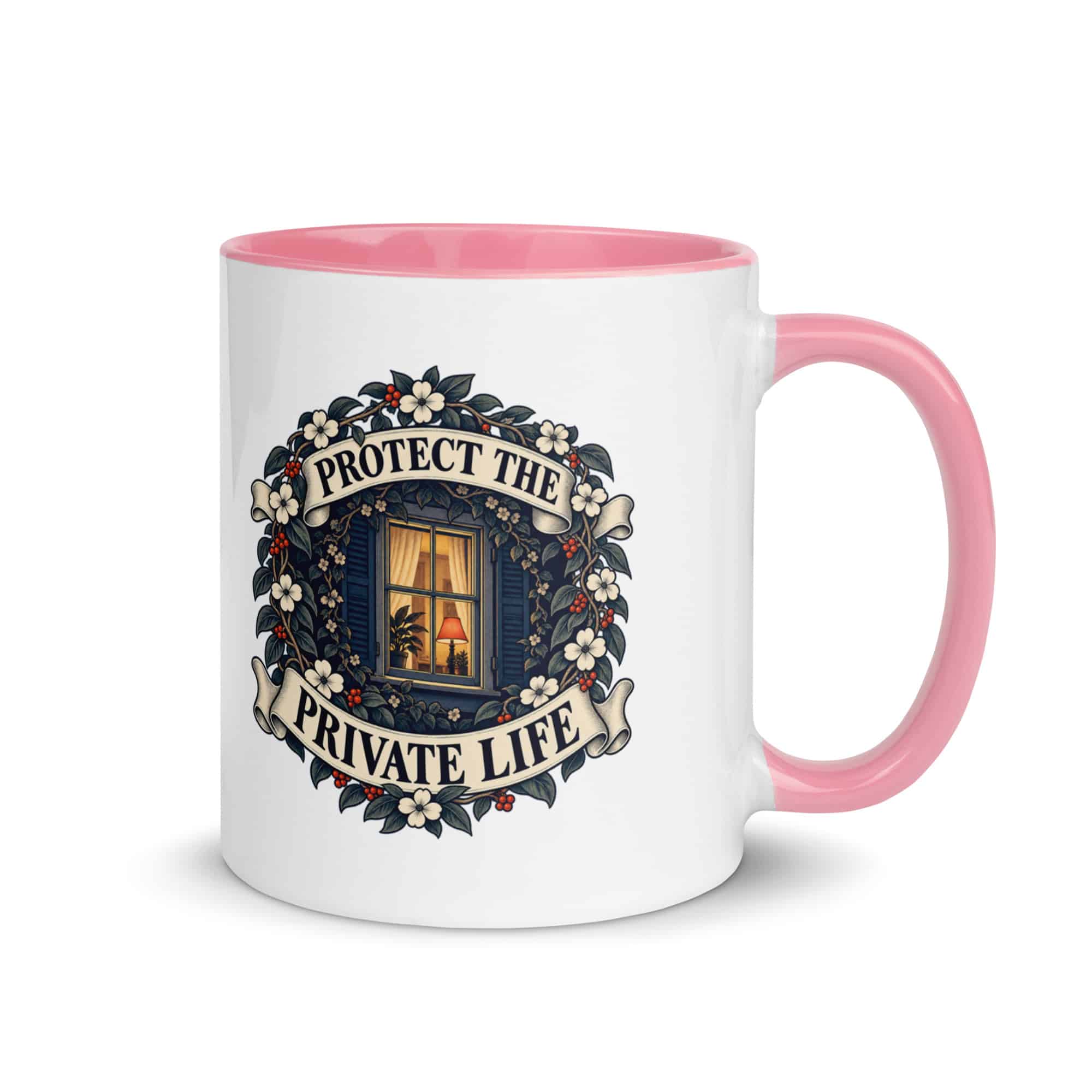 Color Inside Coffee Mug: Protect the private life
