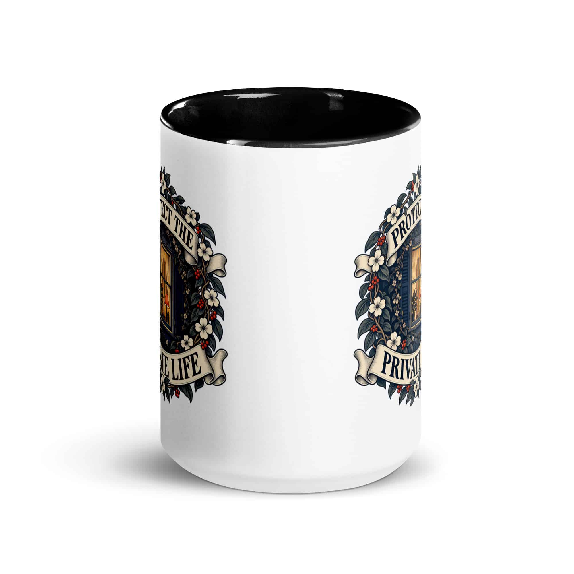 Color Inside Coffee Mug: Protect the private life