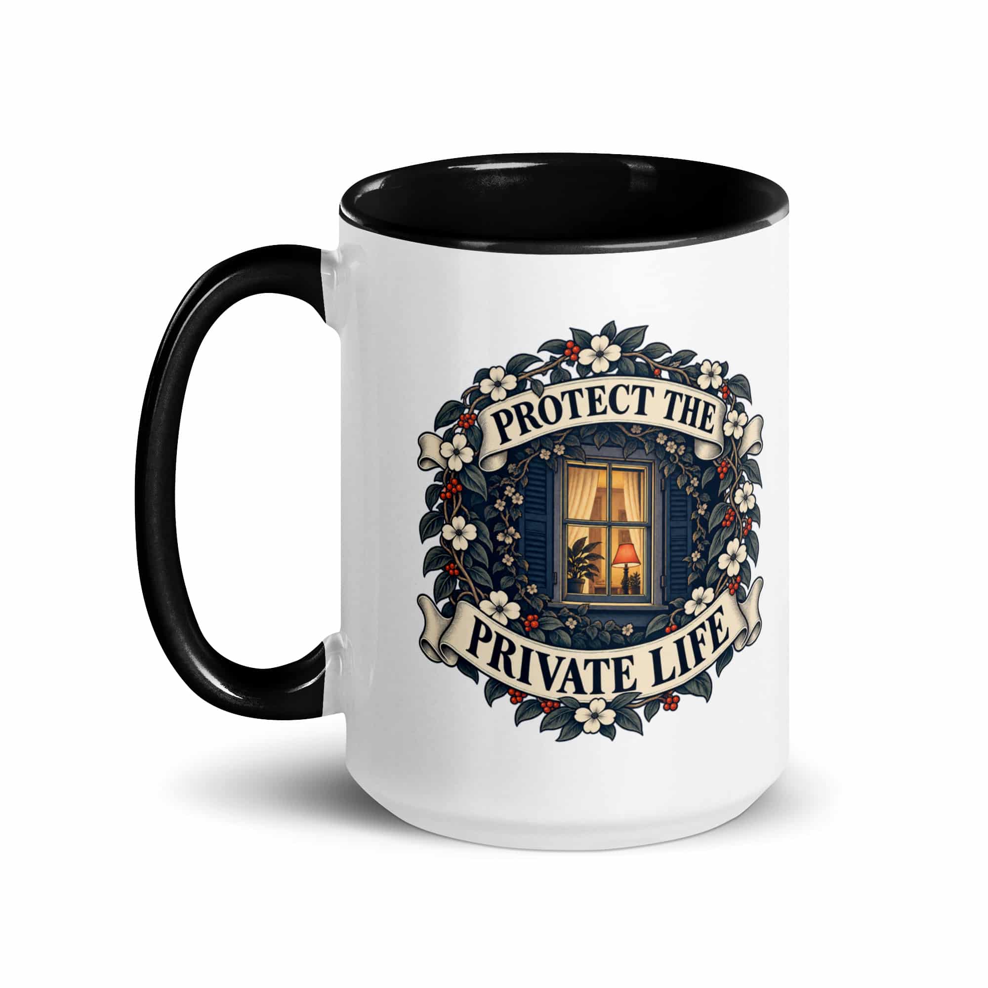 Color Inside Coffee Mug: Protect the private life