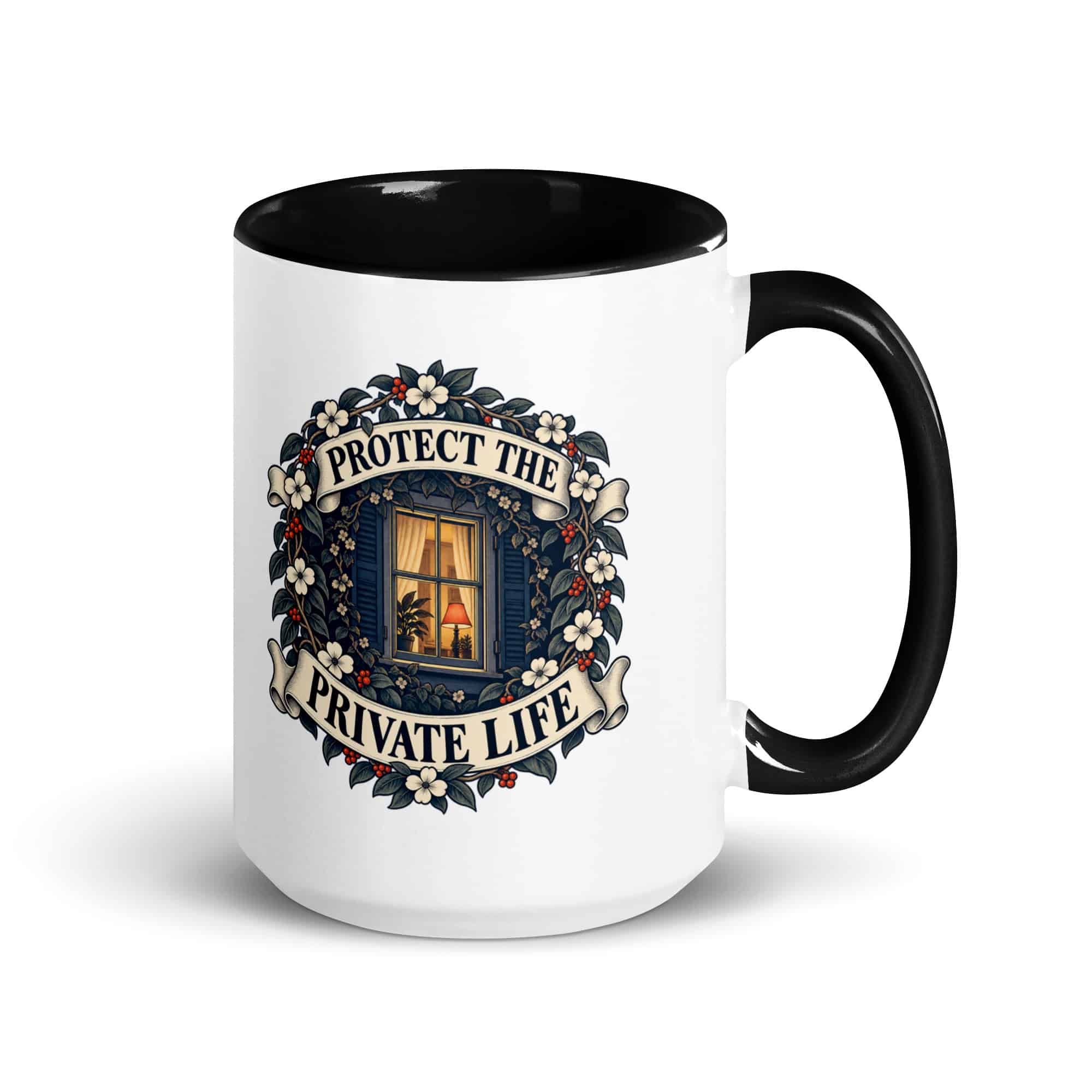 Color Inside Coffee Mug: Protect the private life