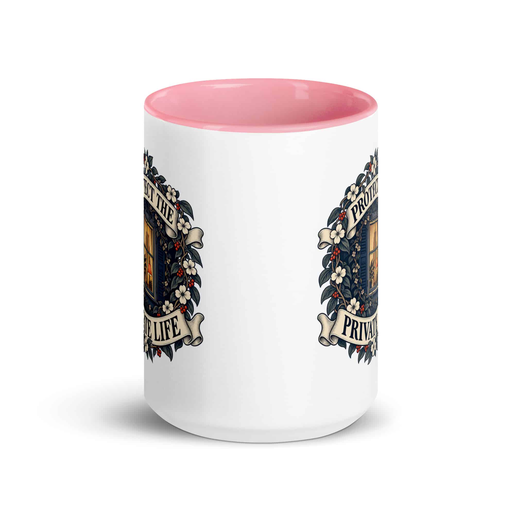 Color Inside Coffee Mug: Protect the private life