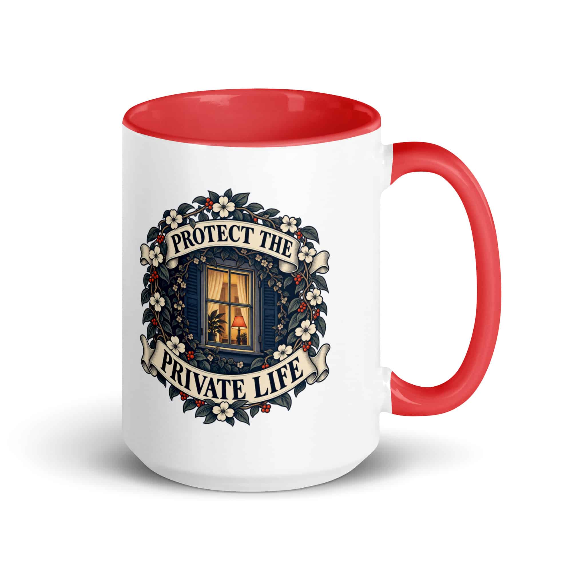 Color Inside Coffee Mug: Protect the private life