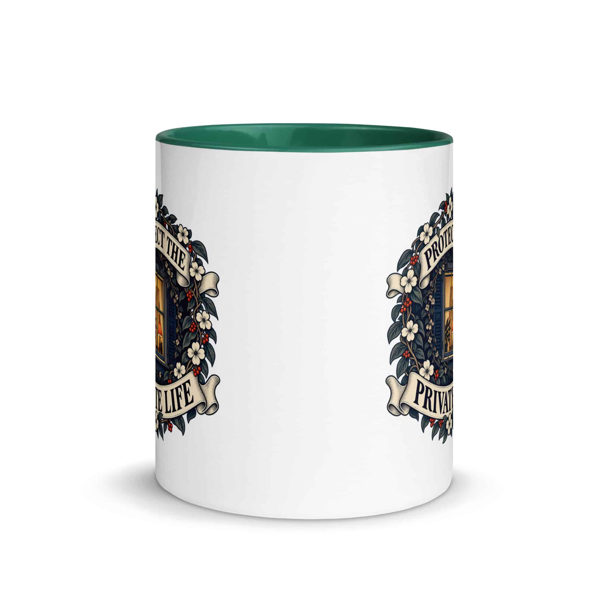 Color Inside Coffee Mug: Protect the private life