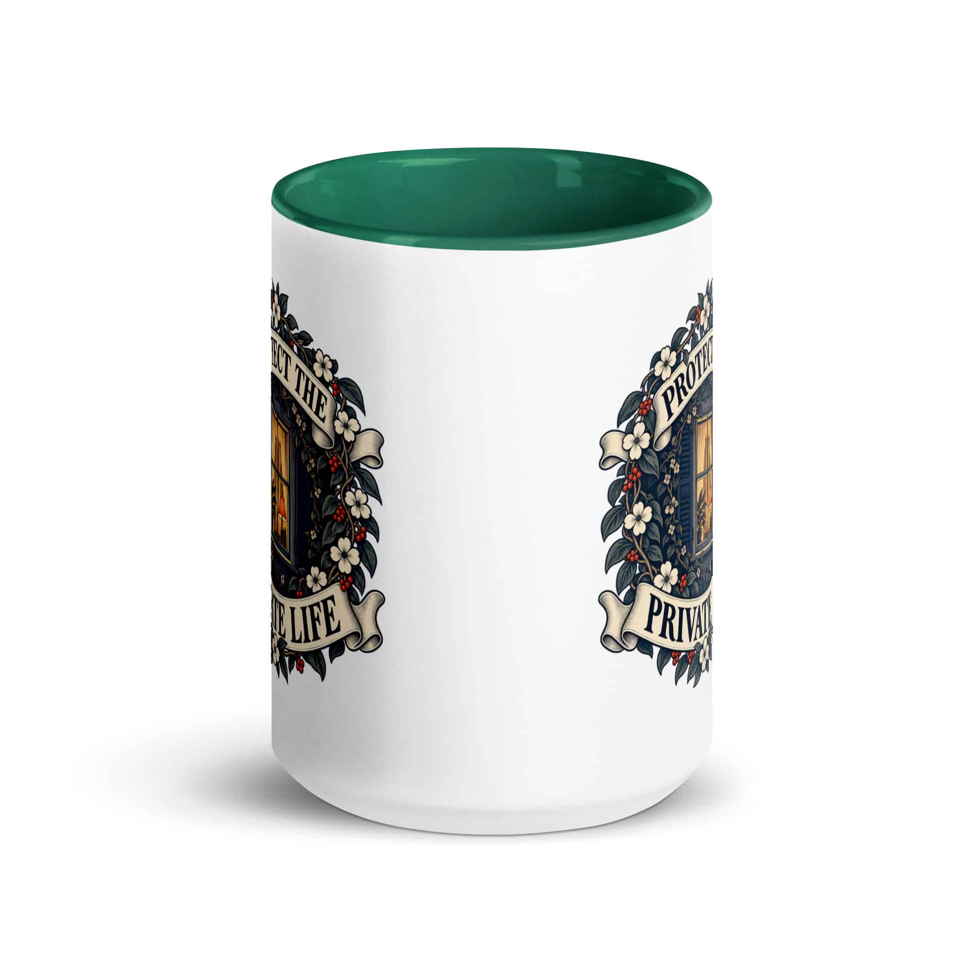 Color Inside Coffee Mug: Protect the private life