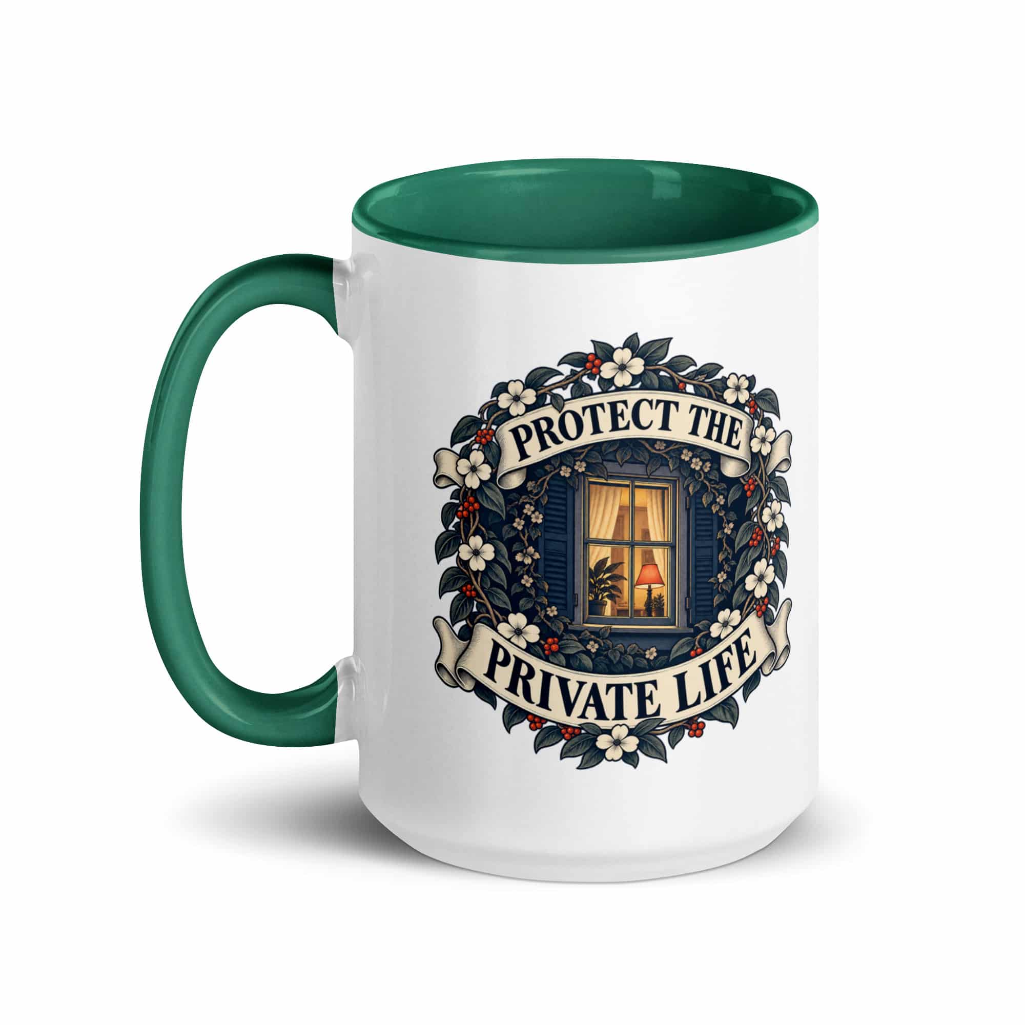 Color Inside Coffee Mug: Protect the private life
