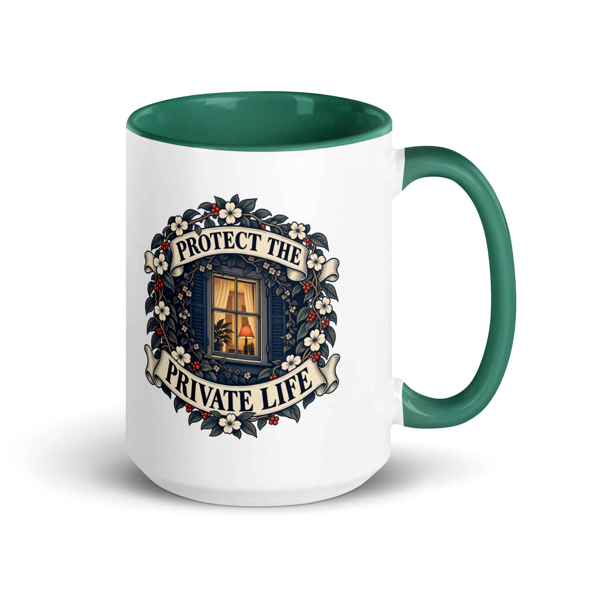 Color Inside Coffee Mug: Protect the private life