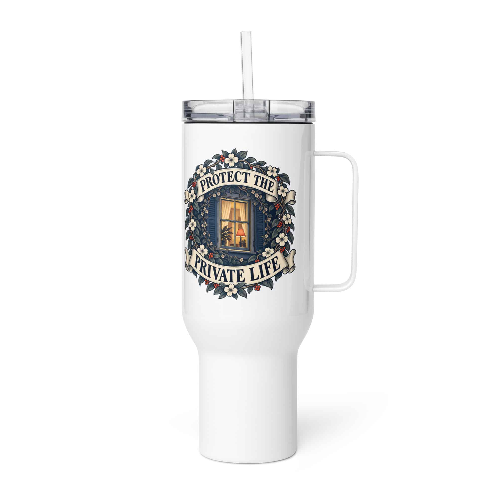 Travel Mug: Protect the private life
