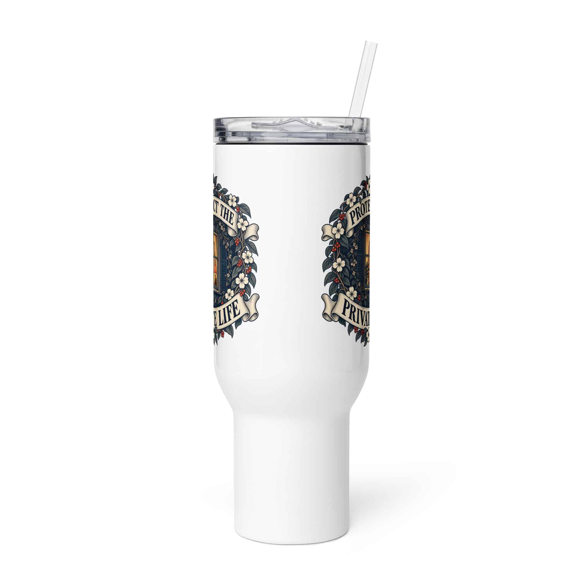 Travel Mug: Protect the private life