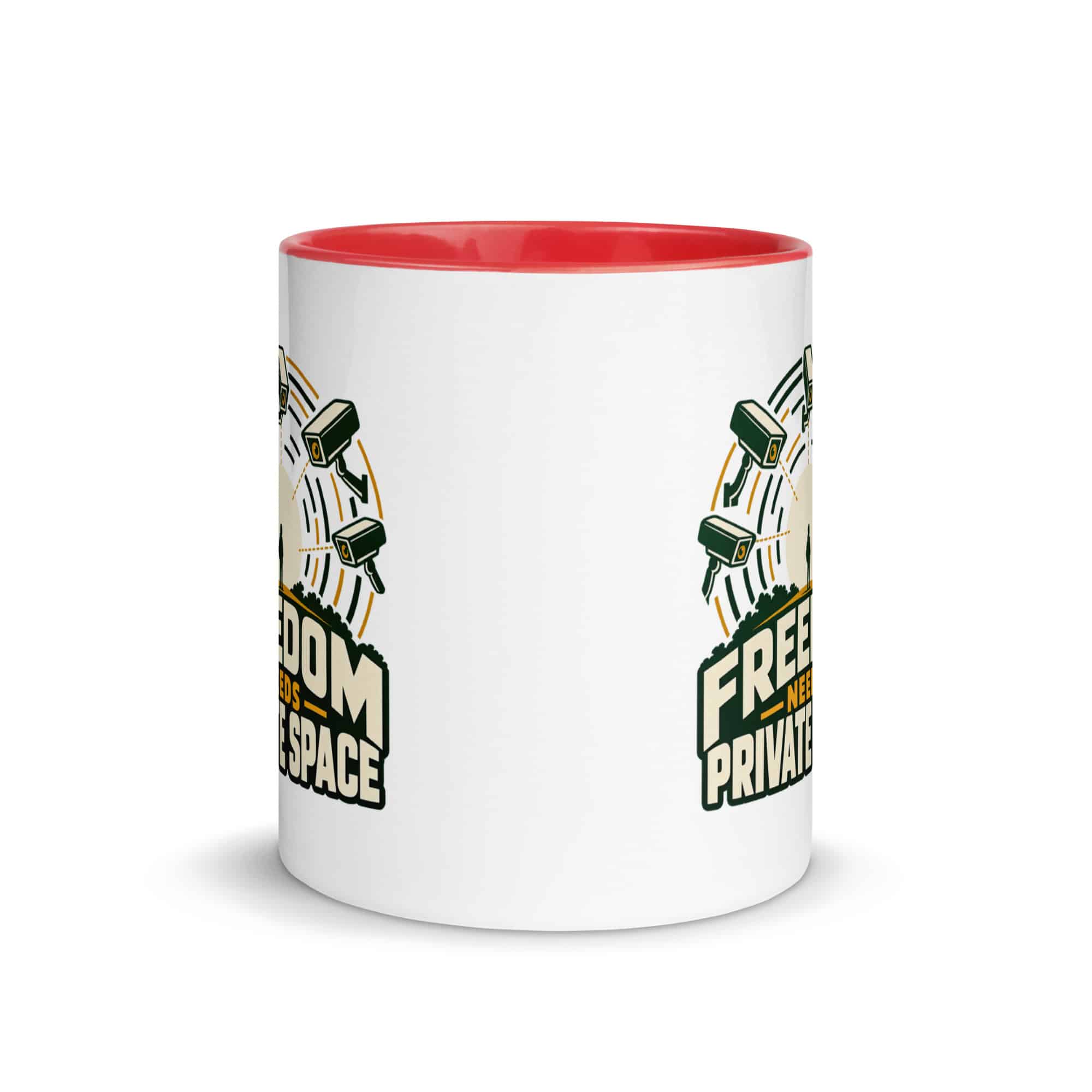 Color Inside Coffee Mug: Freedom needs private space