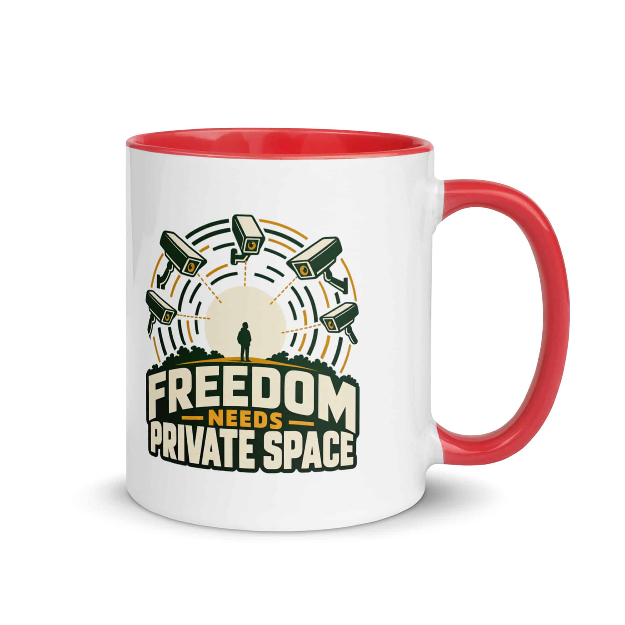 Color Inside Coffee Mug: Freedom needs private space