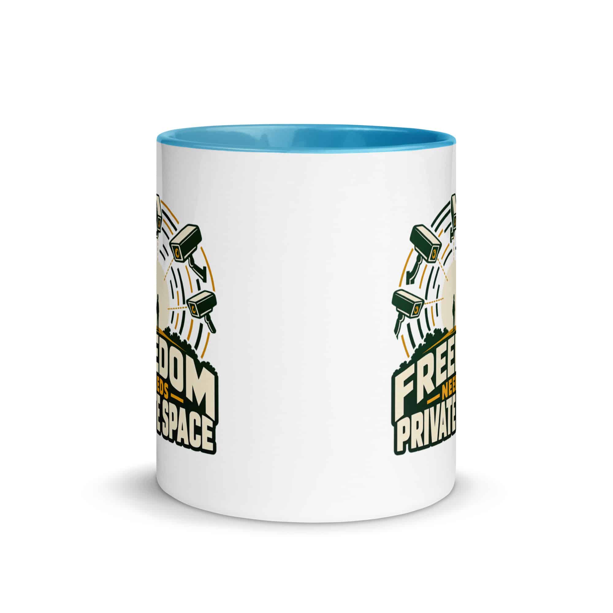 Color Inside Coffee Mug: Freedom needs private space