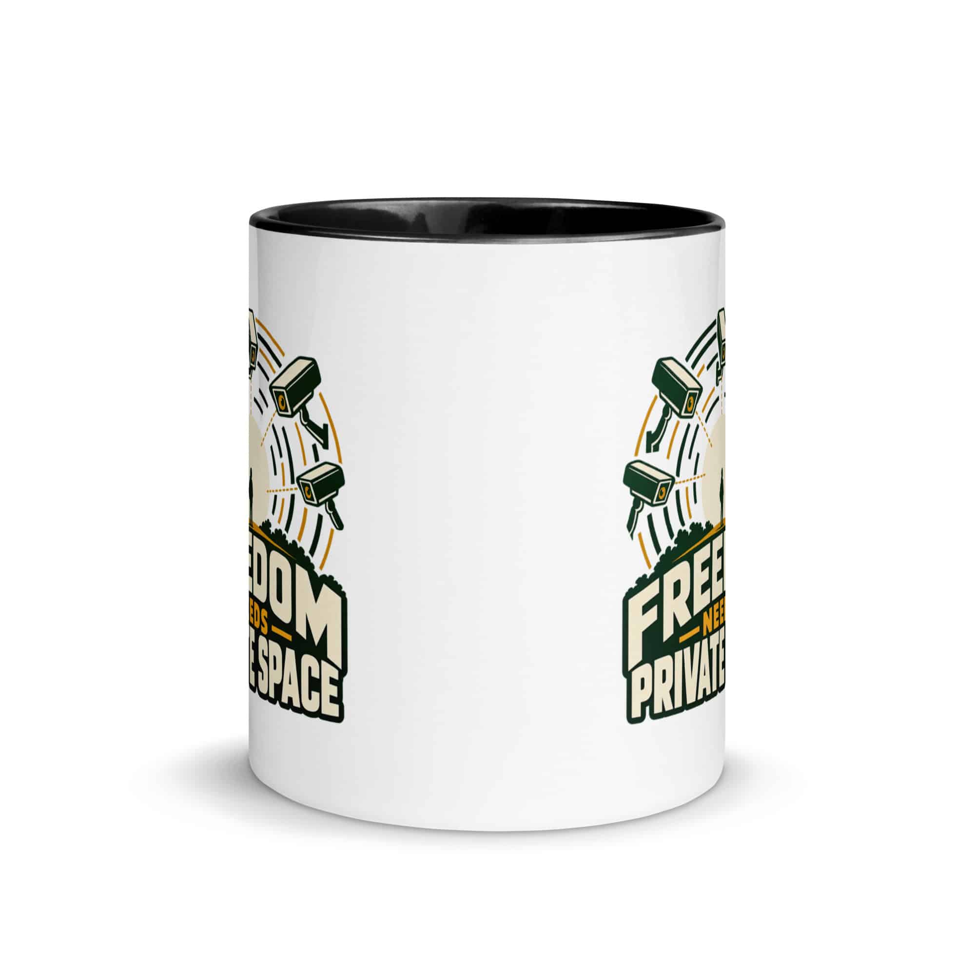 Color Inside Coffee Mug: Freedom needs private space