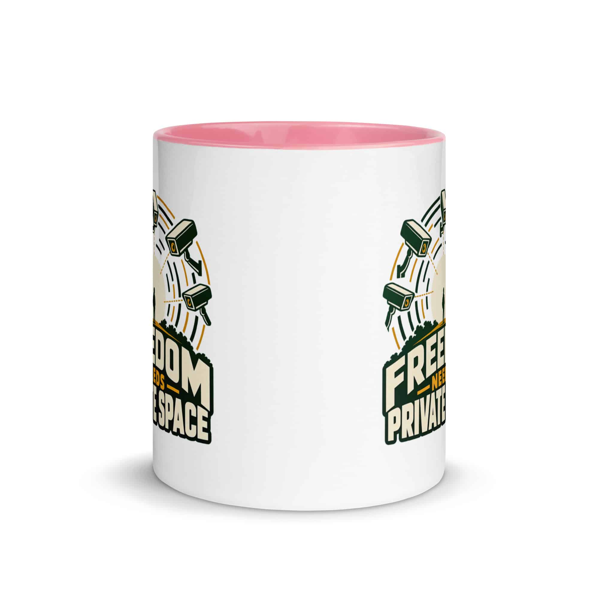 Color Inside Coffee Mug: Freedom needs private space
