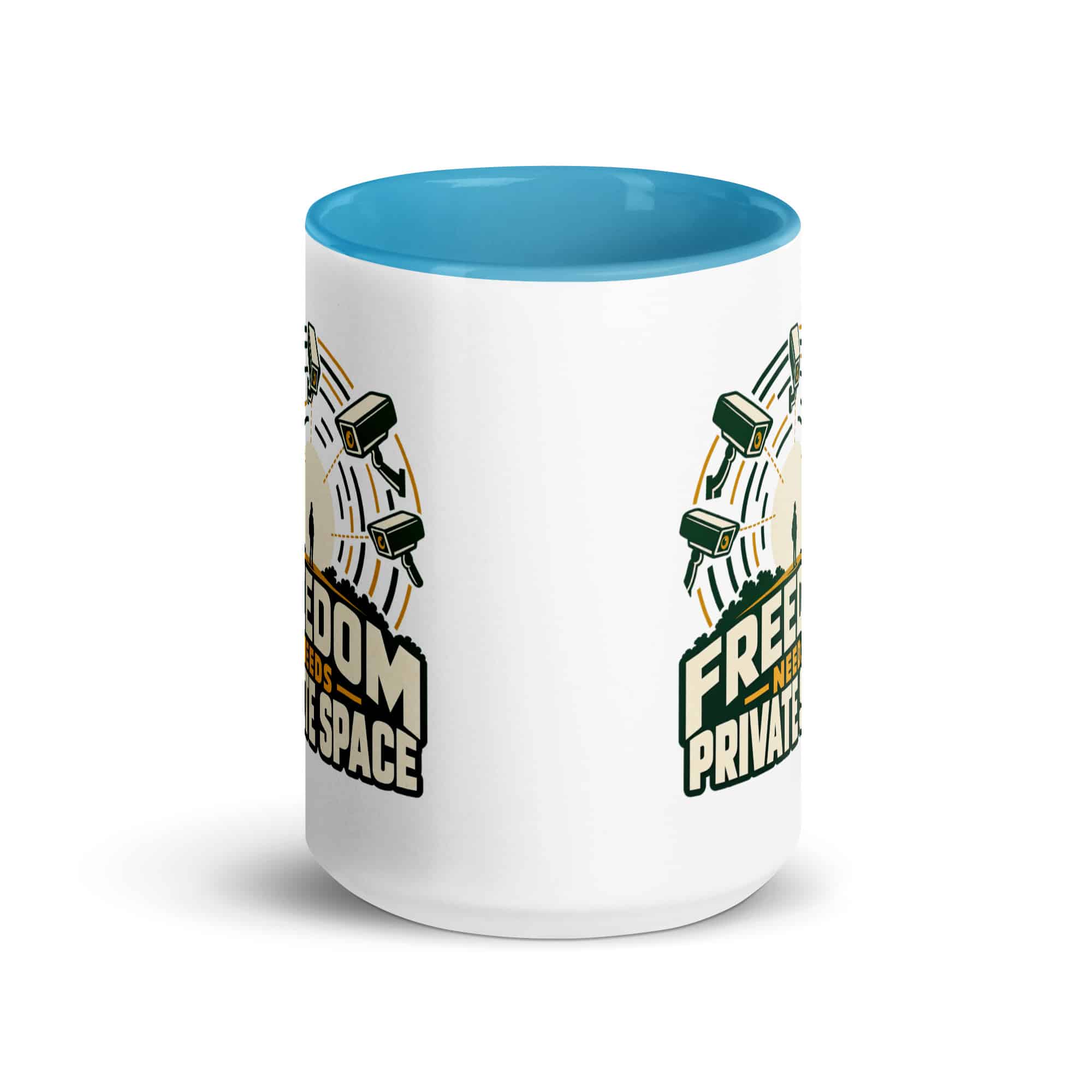 Color Inside Coffee Mug: Freedom needs private space