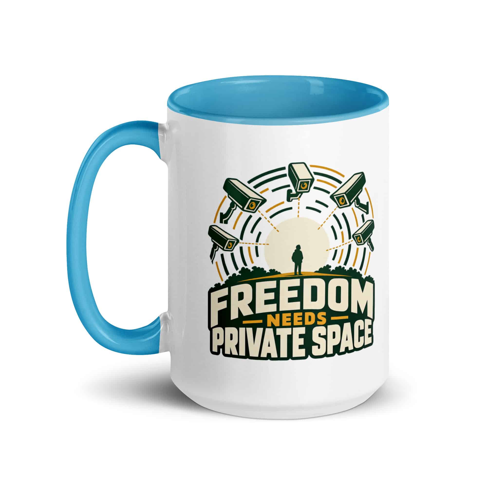 Color Inside Coffee Mug: Freedom needs private space