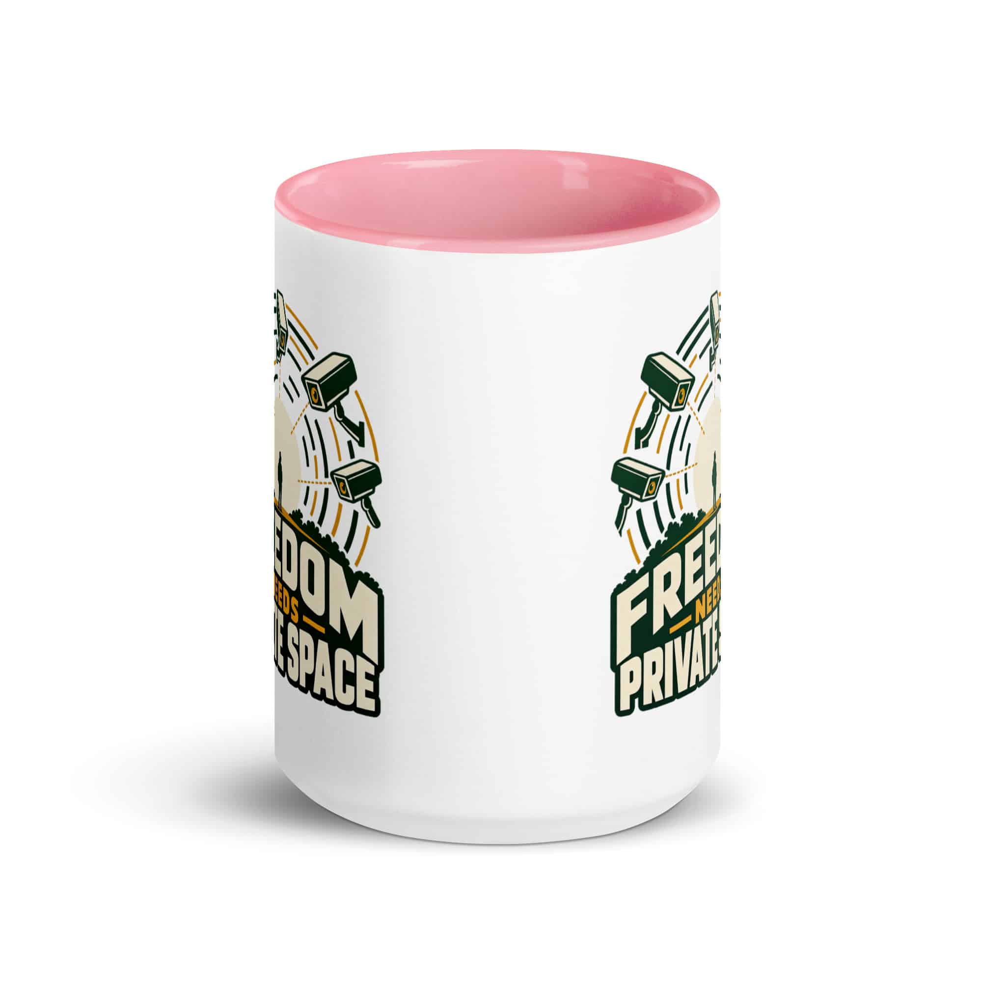 Color Inside Coffee Mug: Freedom needs private space