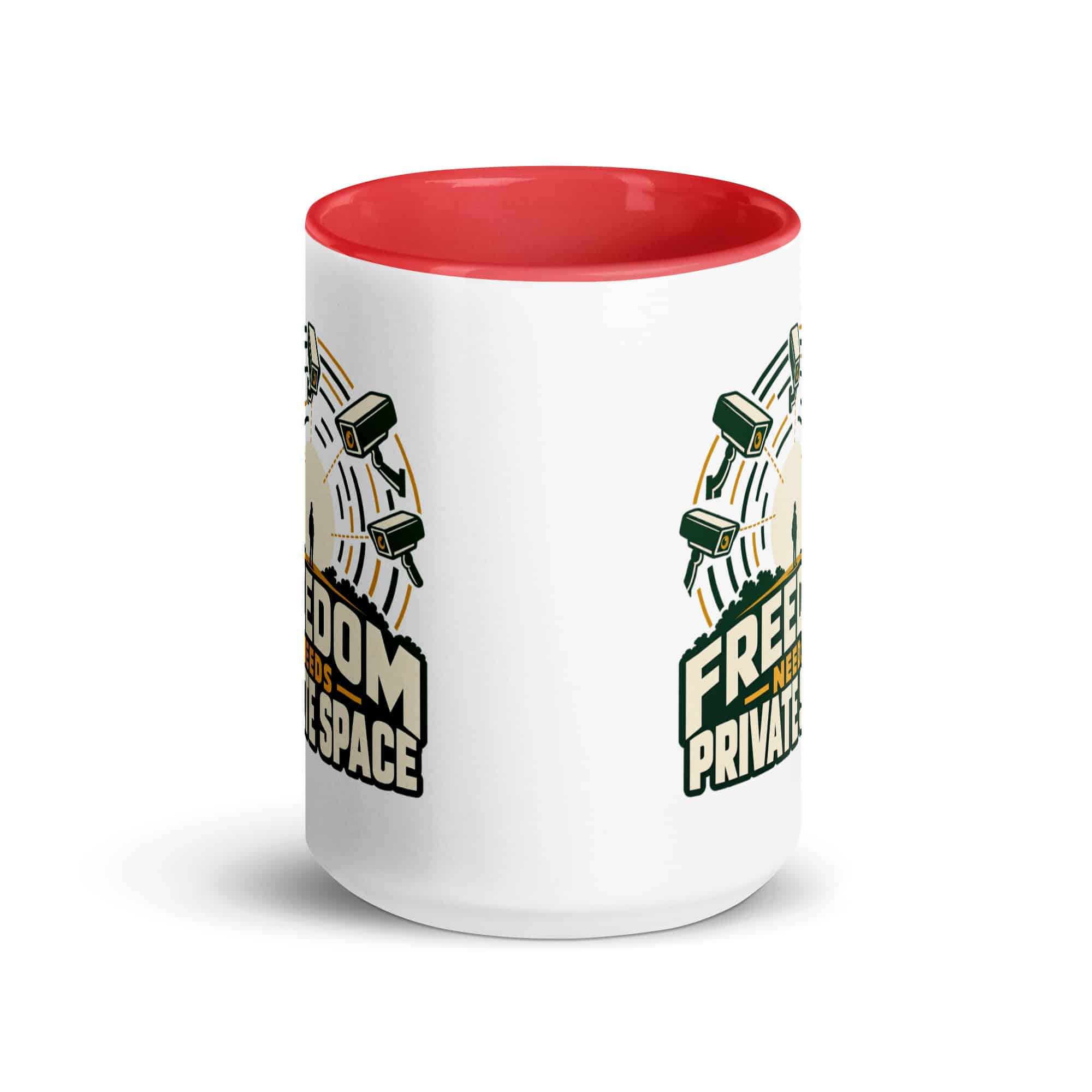 Color Inside Coffee Mug: Freedom needs private space