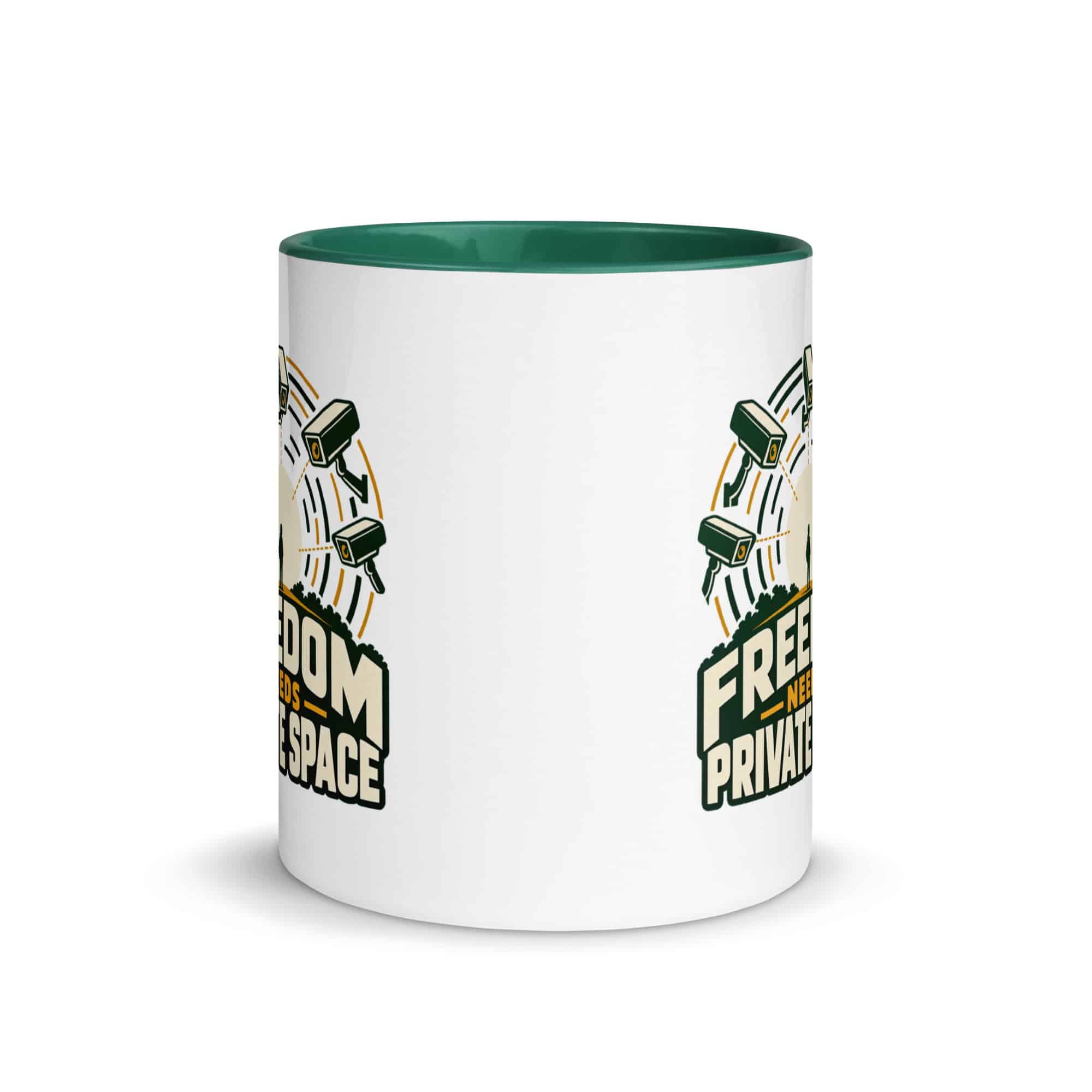 Color Inside Coffee Mug: Freedom needs private space