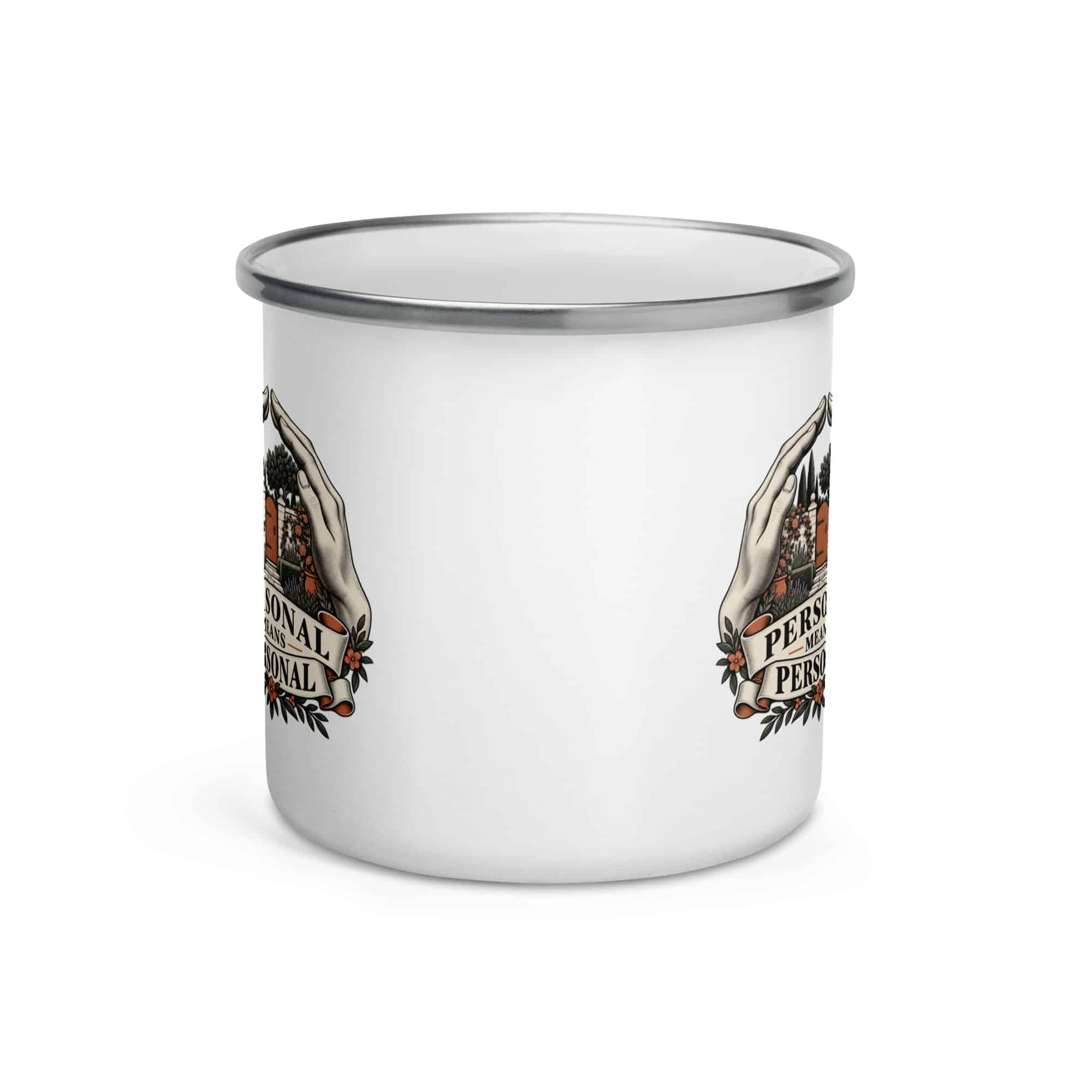 Enamel Camp Mug: Personal means personal