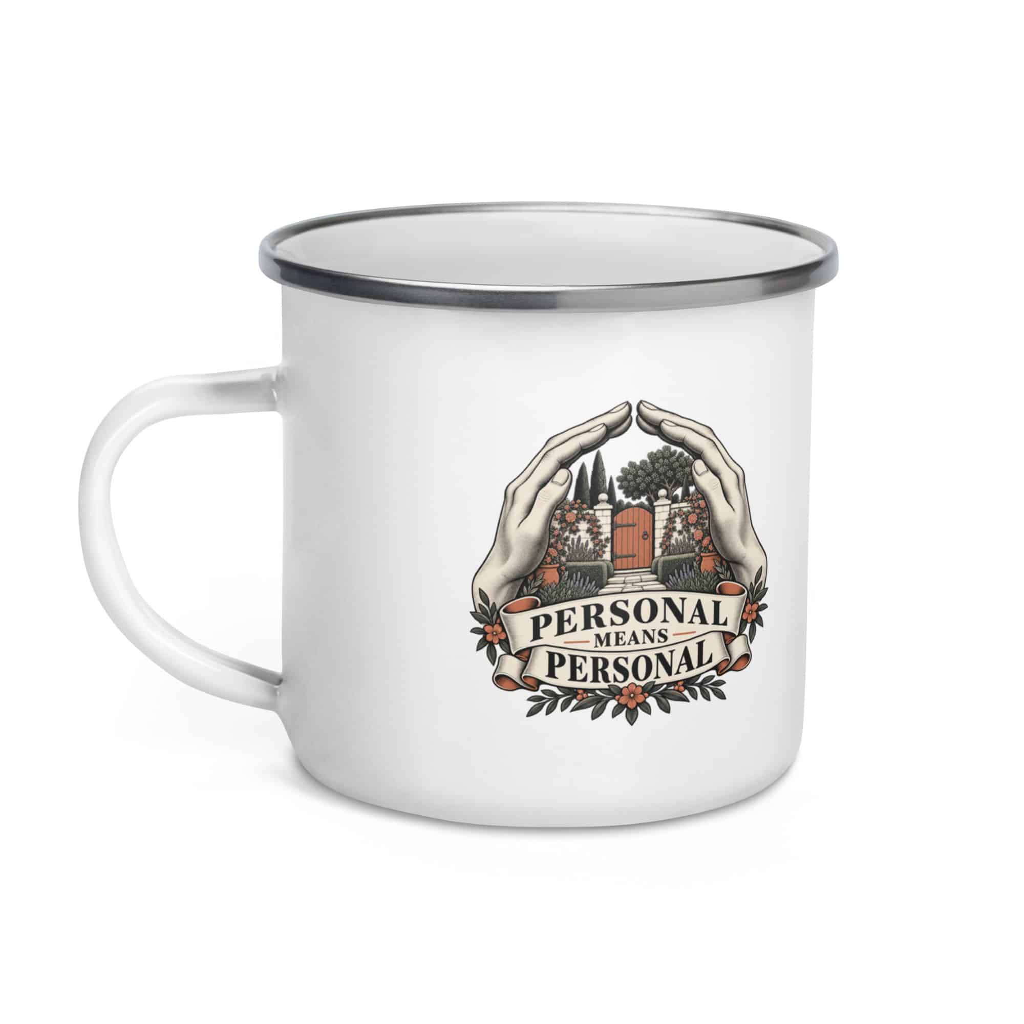 Enamel Camp Mug: Personal means personal
