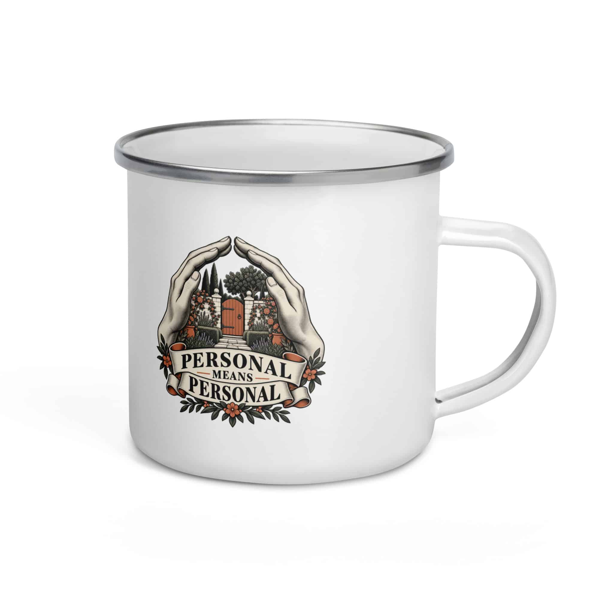Enamel Camp Mug: Personal means personal