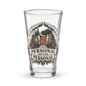 Pint Glass: Personal means personal - 16 oz - Main