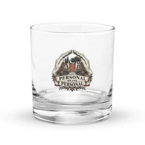 Rocks Glass: Personal means personal - 10.5 oz - Main