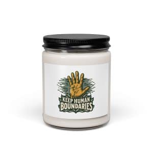 Soy Wax Candle: Keep human boundaries - 9oz - Main
