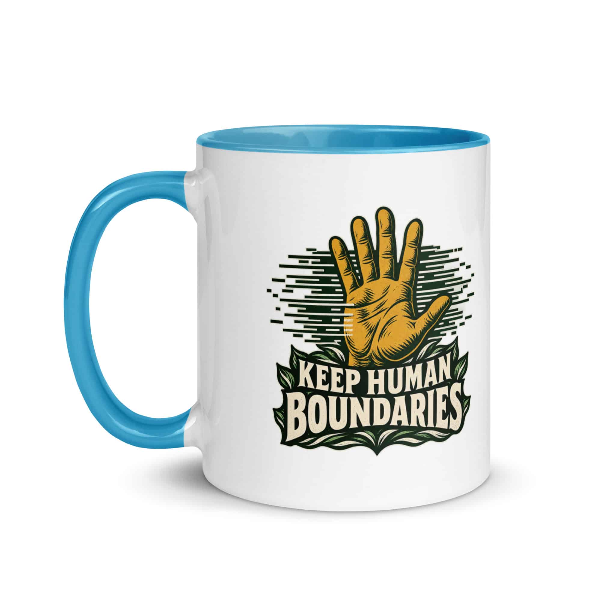 Color Inside Coffee Mug: Keep human boundaries