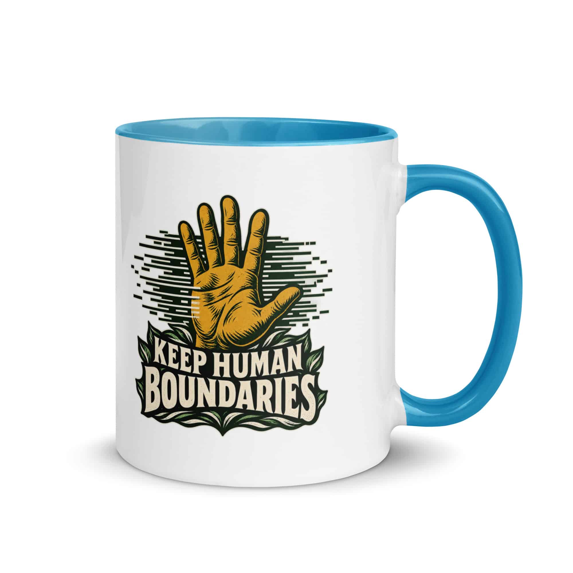 Color Inside Coffee Mug: Keep human boundaries