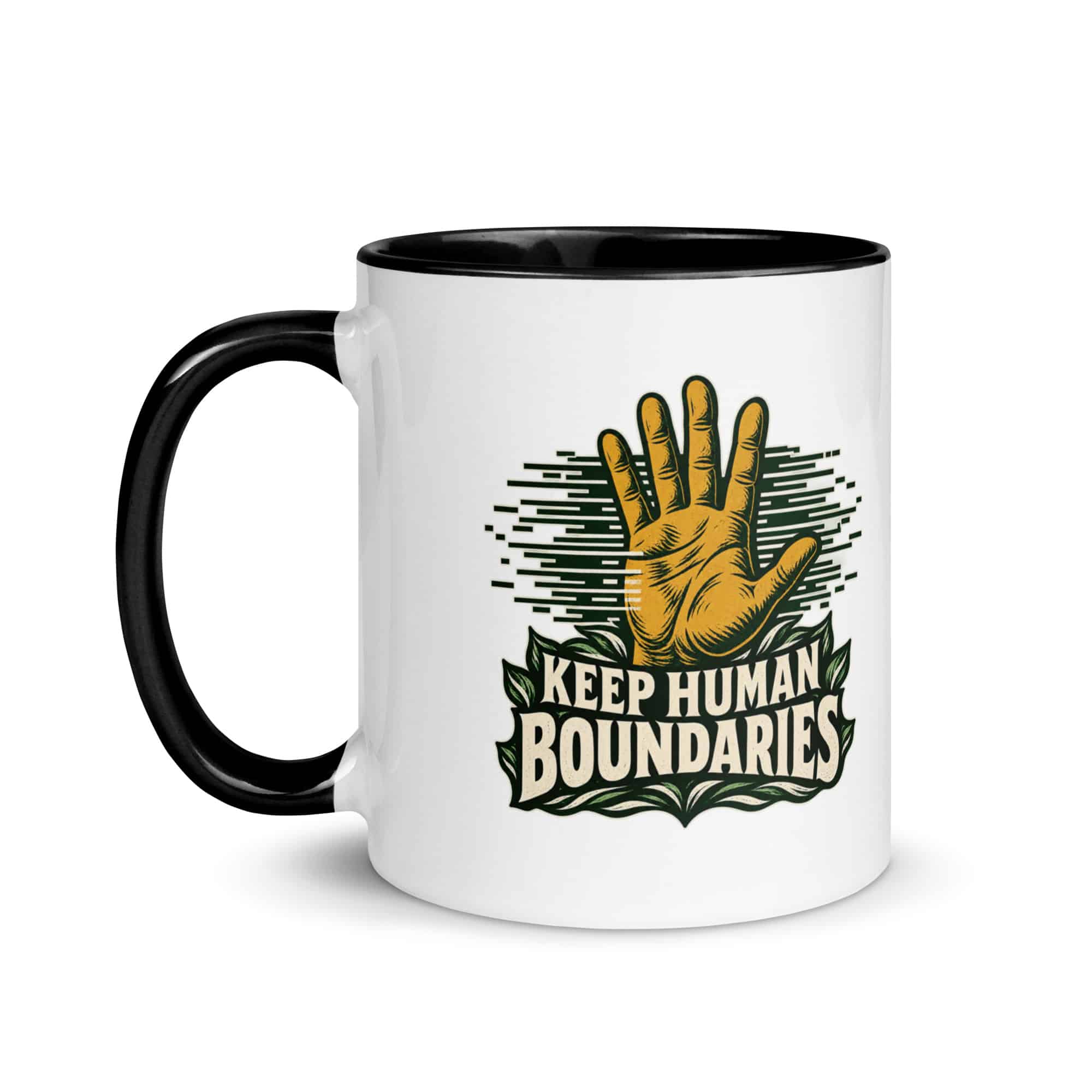 Color Inside Coffee Mug: Keep human boundaries