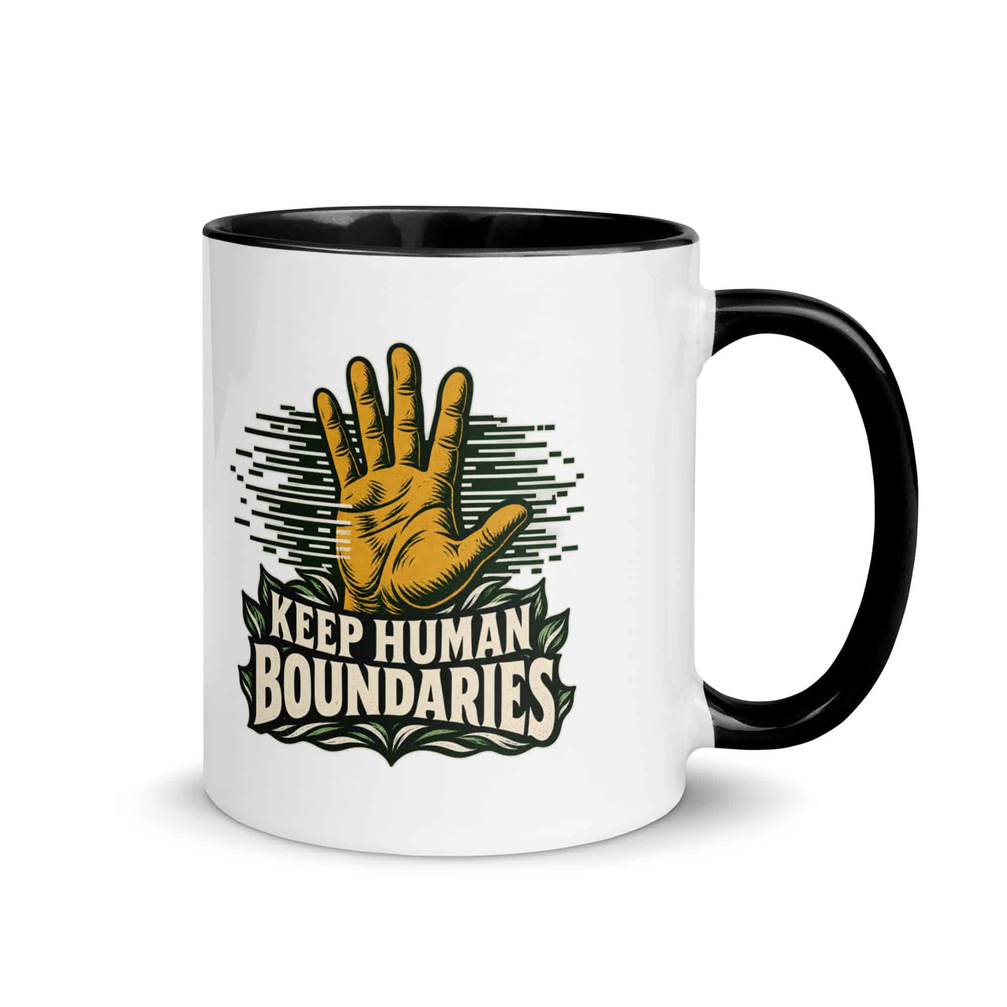 Color Inside Coffee Mug: Keep human boundaries