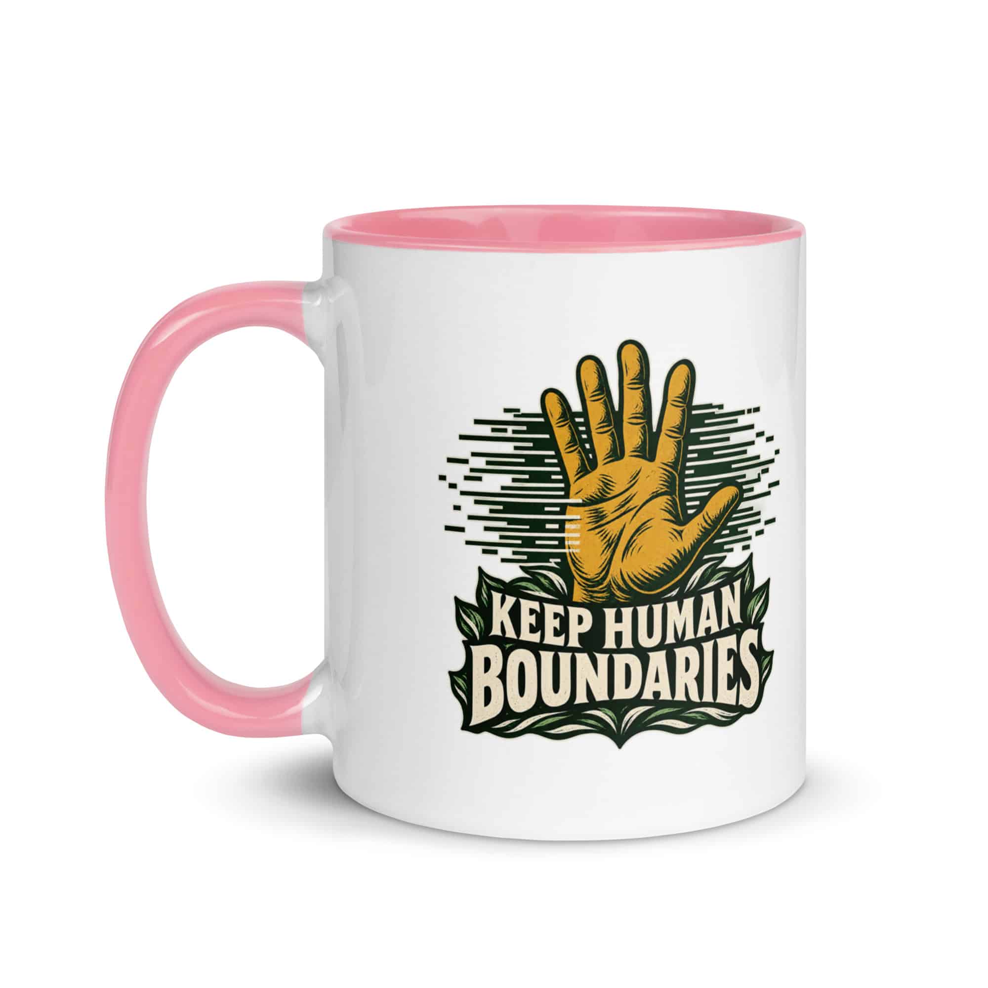 Color Inside Coffee Mug: Keep human boundaries