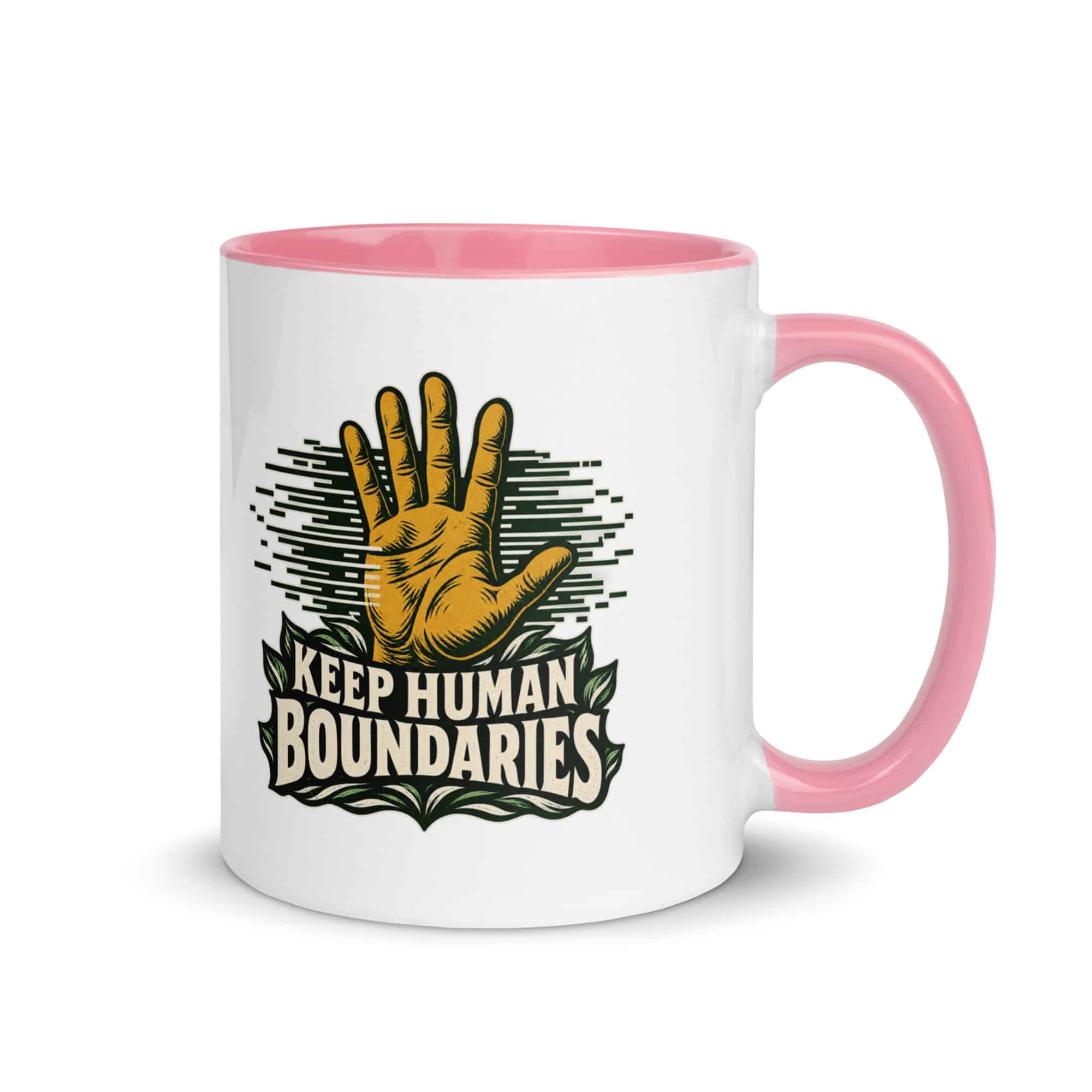Color Inside Coffee Mug: Keep human boundaries