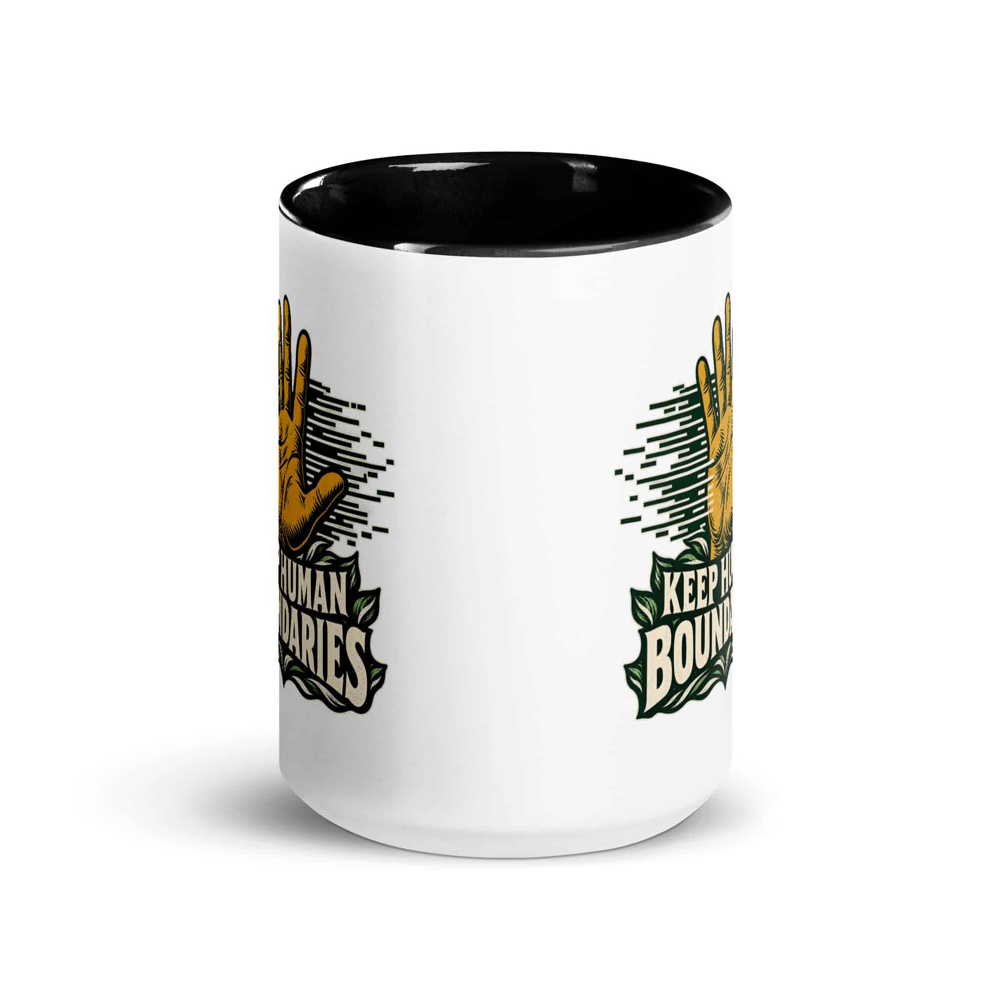 Color Inside Coffee Mug: Keep human boundaries