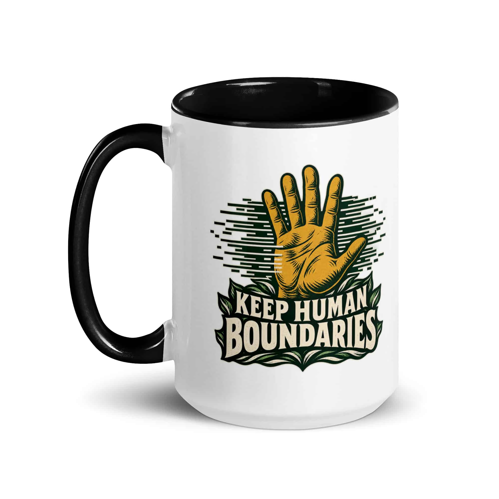 Color Inside Coffee Mug: Keep human boundaries